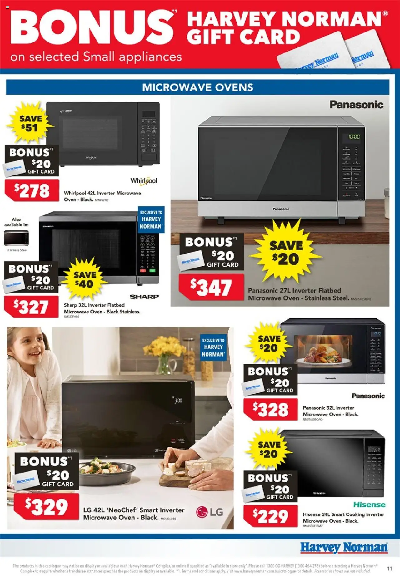 Harvey Norman catalogue - valid from 18.10.2025 | Page: 11 | Products: Accessories, Oven, Microwave