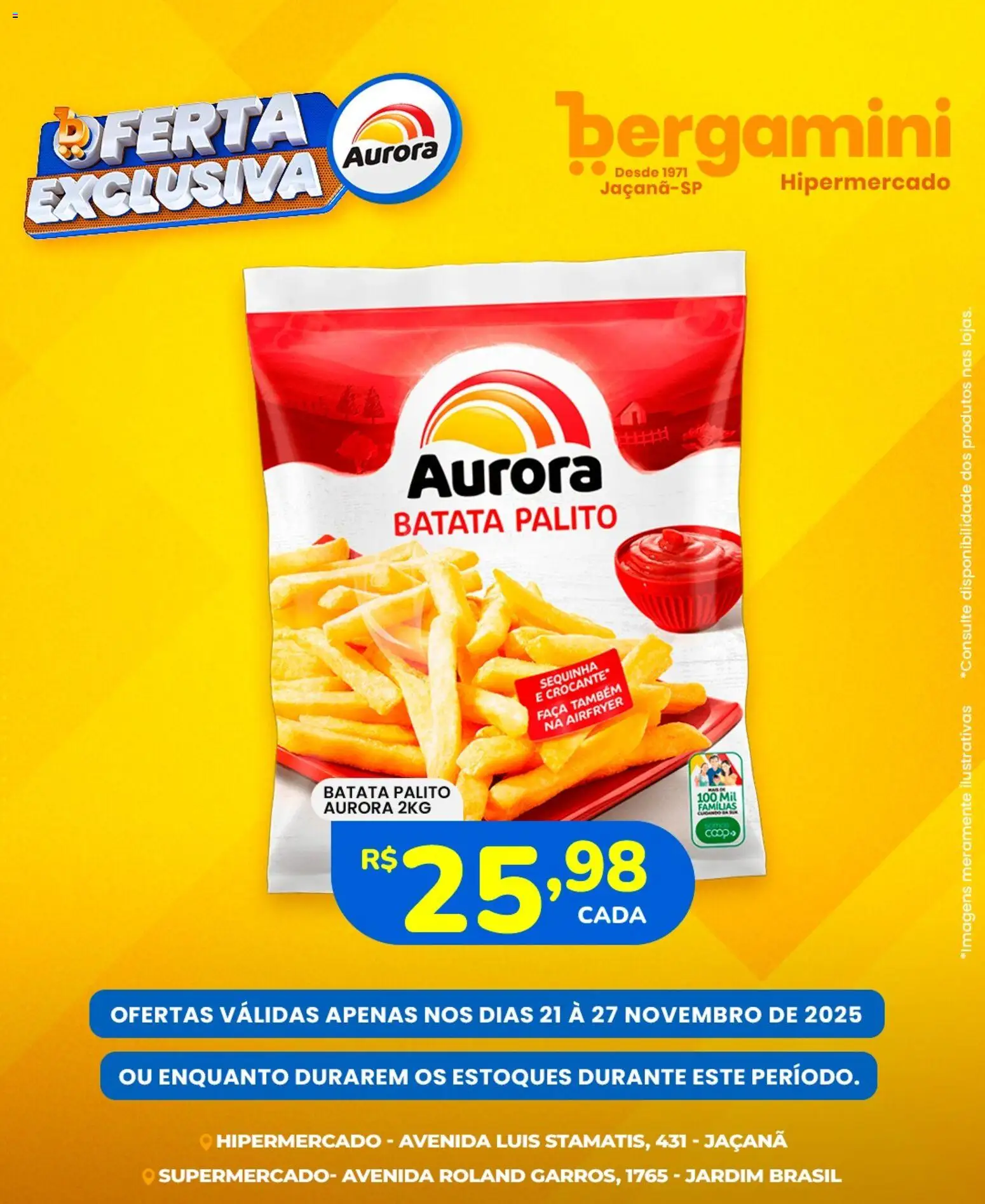 Supermercado Bergamini Folheto - válido de 21.11.2025 | Página: 6 | Produtos: Faca, Batata