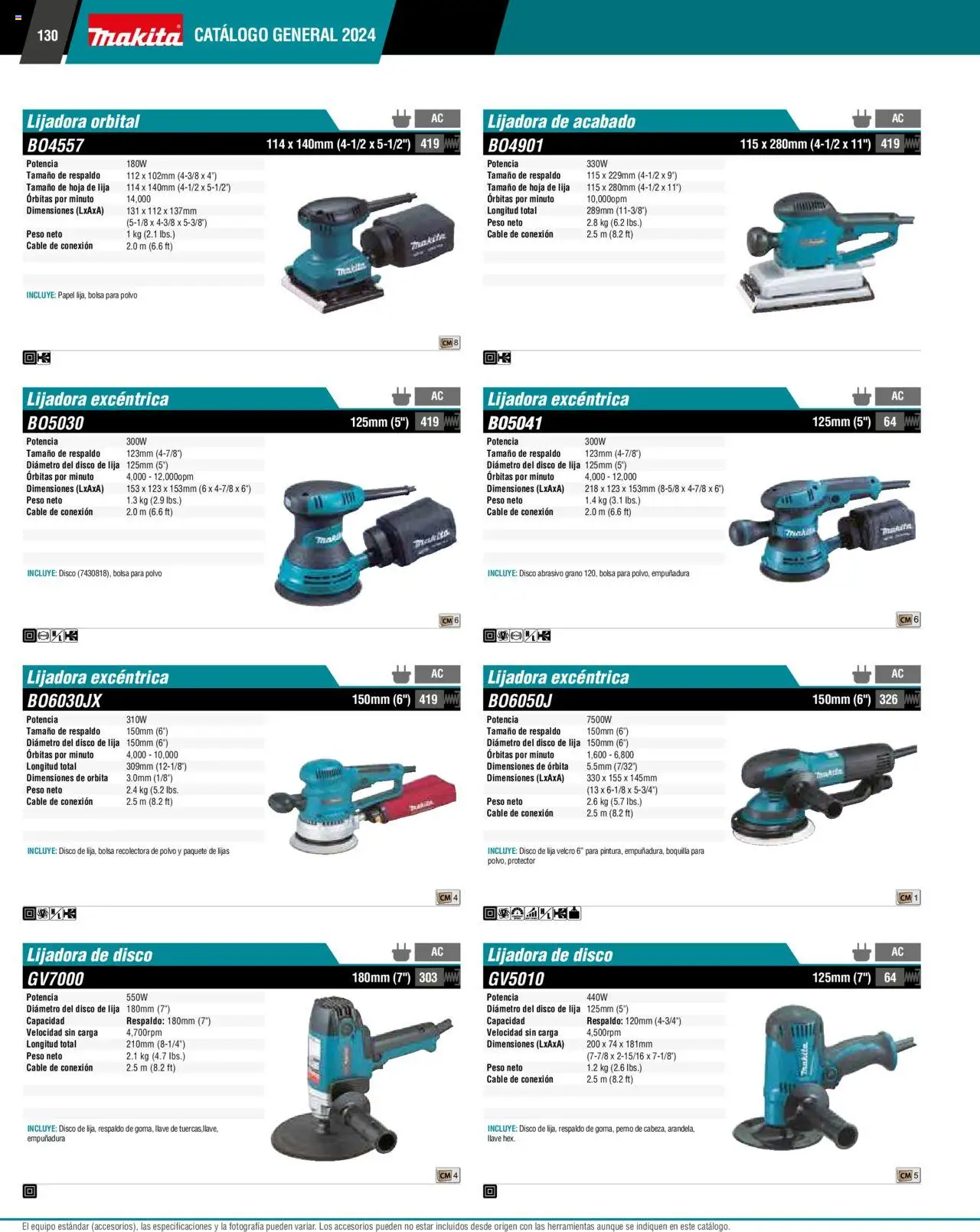 Nuevas ofertas de Makita válidas en toda la República Mexicana desde el 17.04.2024. ¡Encuentra las mejores ofertas en Makita catálogo ! | Página: 130 | Productos: Bolsa, Cable, Polvo, Llave