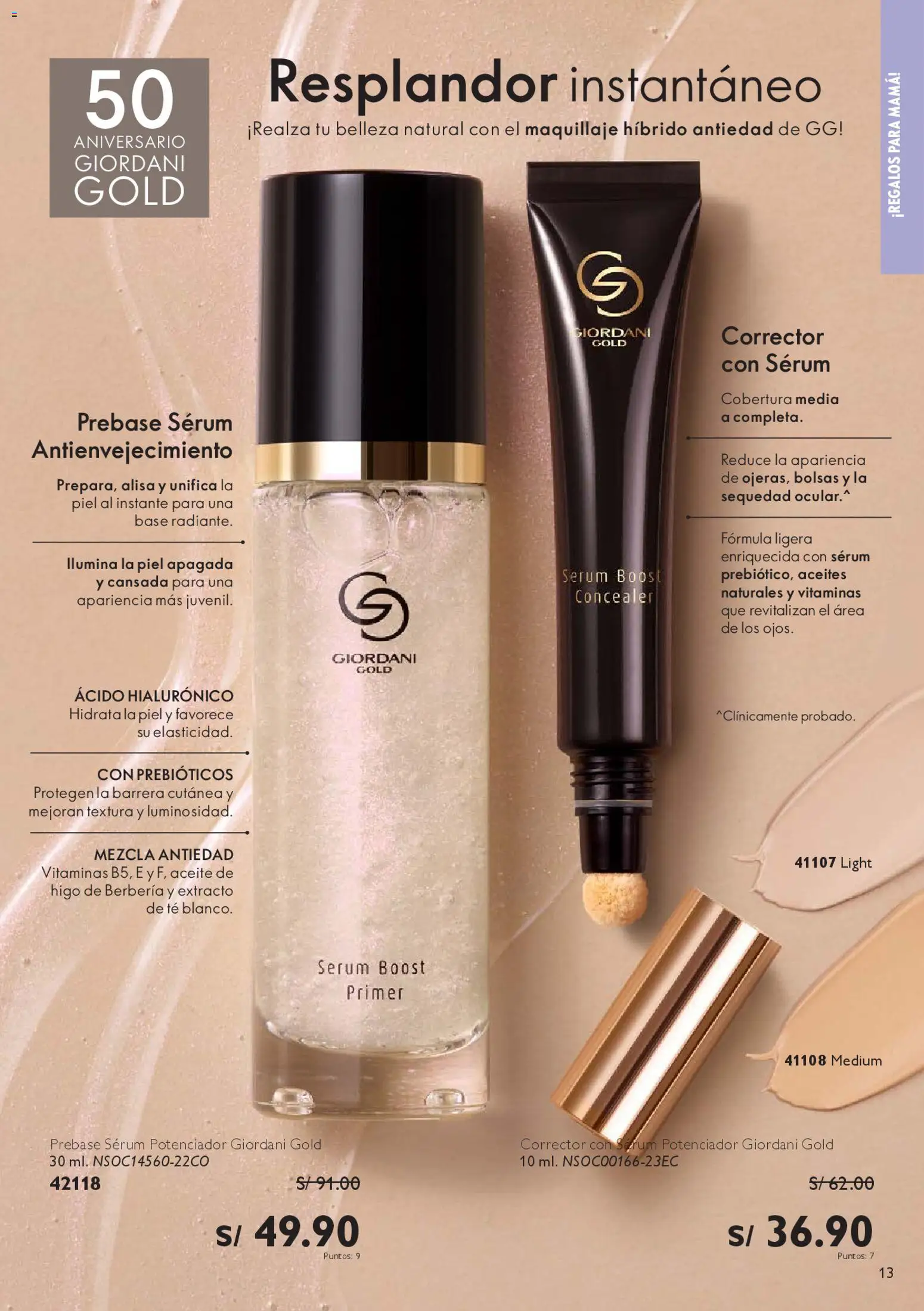 Catálogo Oriflame válido desde 18.04.2026 | Página: 13 | Productos: Aceite, Té, Maquillaje, Corrector