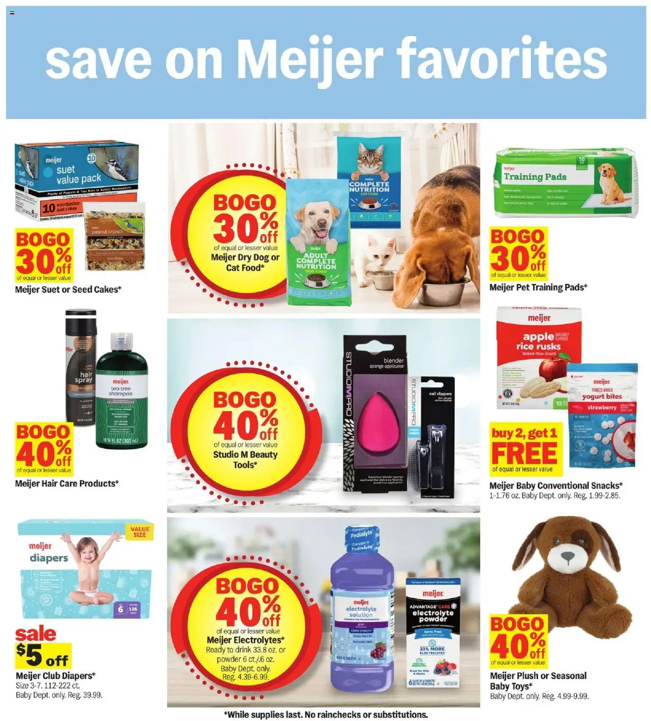 Meijer Weekly Ad - valid from 10.08.2025 | Page: 20 | Products: Shampoo, Hair spray, Pads, Sponge