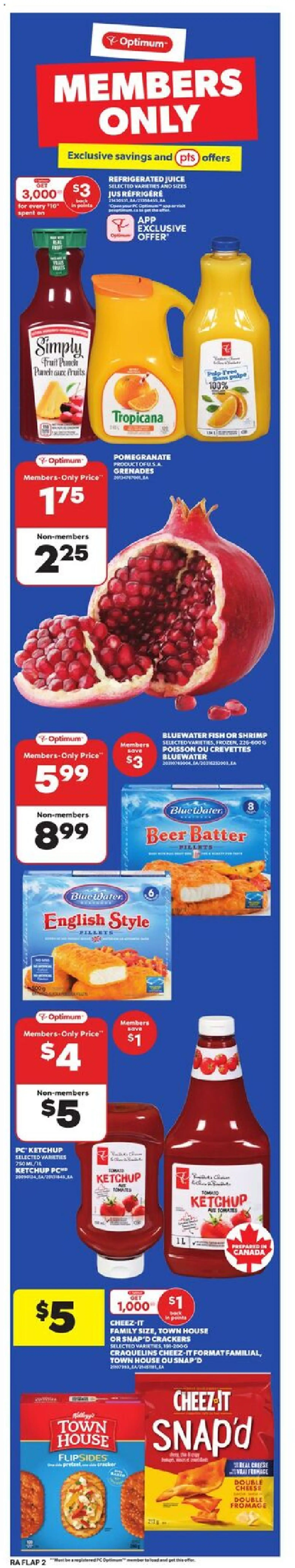 Atlantic Superstore flyer valid from 20.11.2025 | Page: 3 | Products: Ketchup, PC, Cheese, Juice