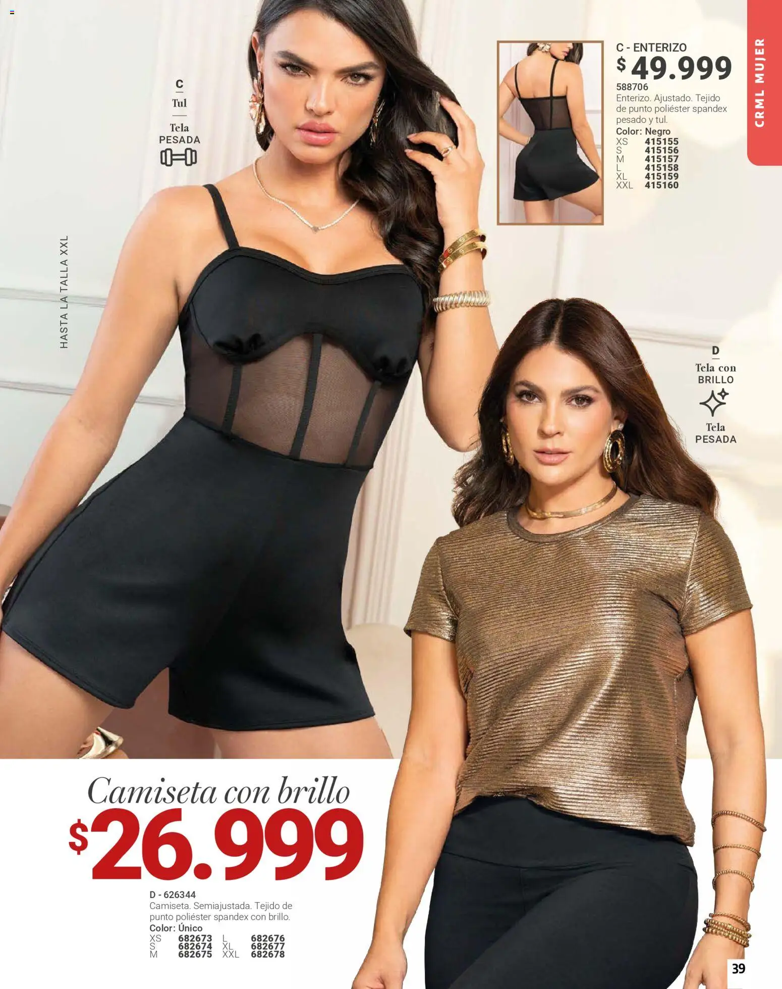 Carmel revista - valida desde el 01.01.2026 | Página: 39 | Productos: Brillo, Camiseta, Enterizo