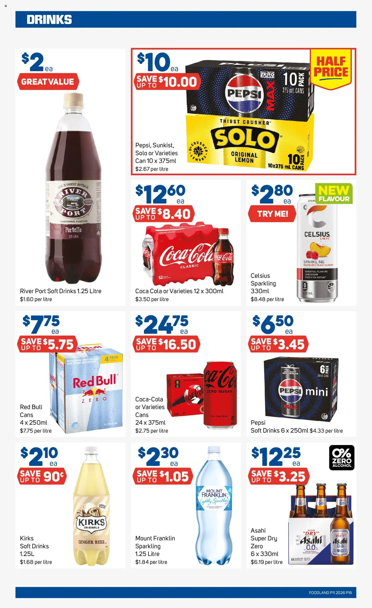 Foodland catalogue - valid from 11.03.2026 | Page: 18 | Products: Ginger, Pepsi, Sugar, Peach
