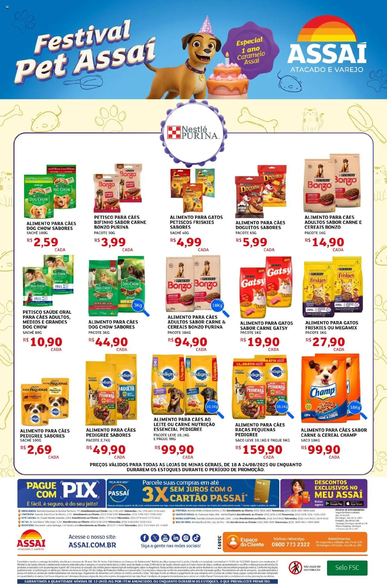 Assaí Atacadista Folheto - válido de 18.08.2025 | Página: 2 | Produtos: Pasta, Pneus, Carne, Cereais