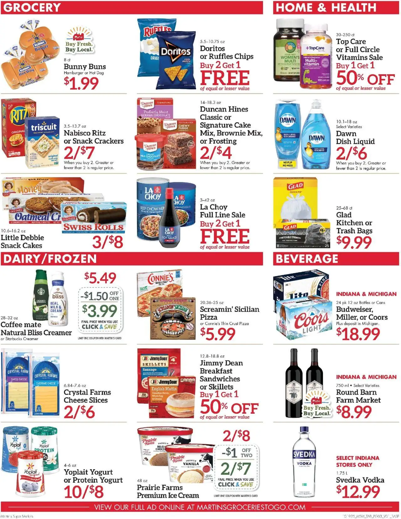 Martin’s Weekly Ad - valid from 19.10.2025 | Page: 3 | Products: Vitamin, Beef, Ice cream, Sauce