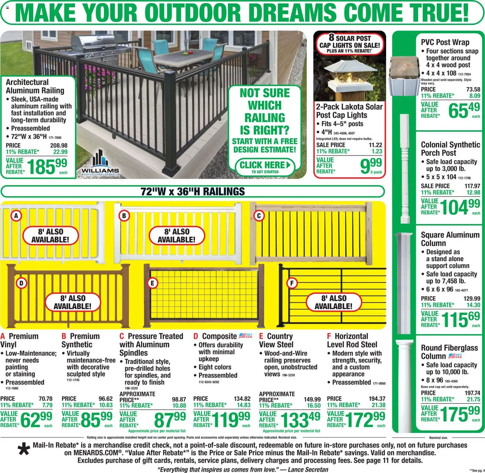 Menards - Weekly Ad - valid from 18.03.2026 | Page: 5 | Products: Safe, Cap, Rod