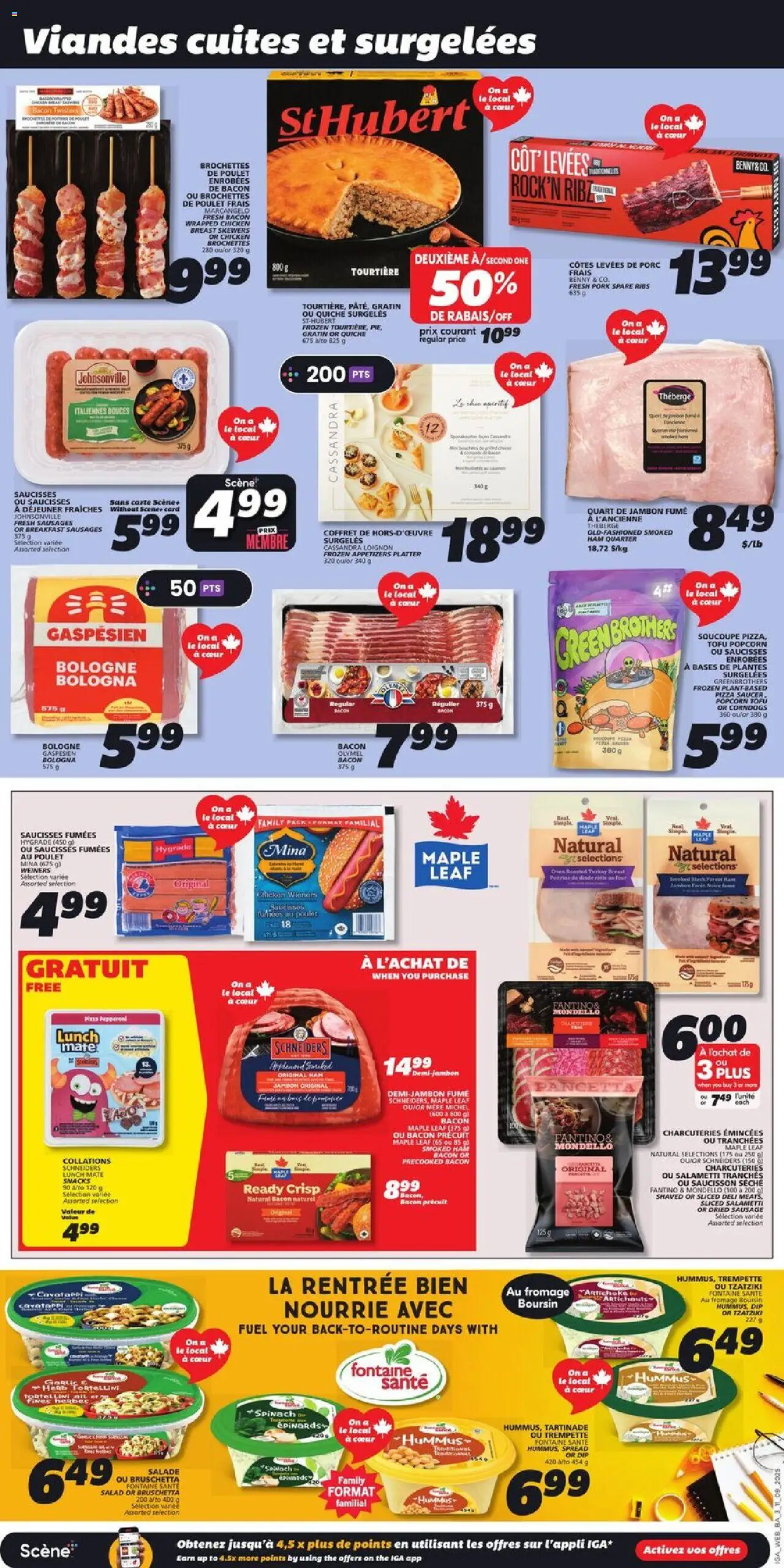IGA flyer valid from 11.09.2025 | Page: 5 | Products: Oven, Ham, Chicken, Pork