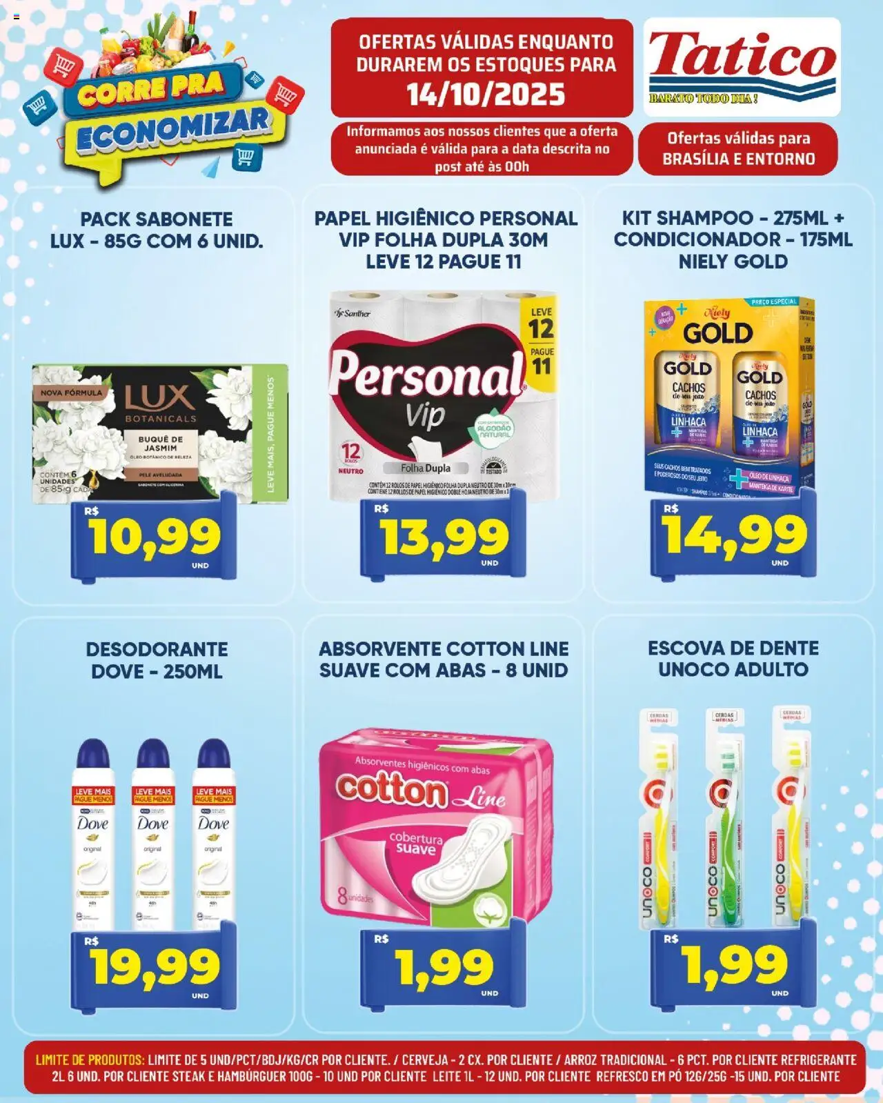 Tatico Folheto - válido de 14.10.2025 | Página: 13 | Produtos: Shampoo, Condicionador, Refresco, Dove