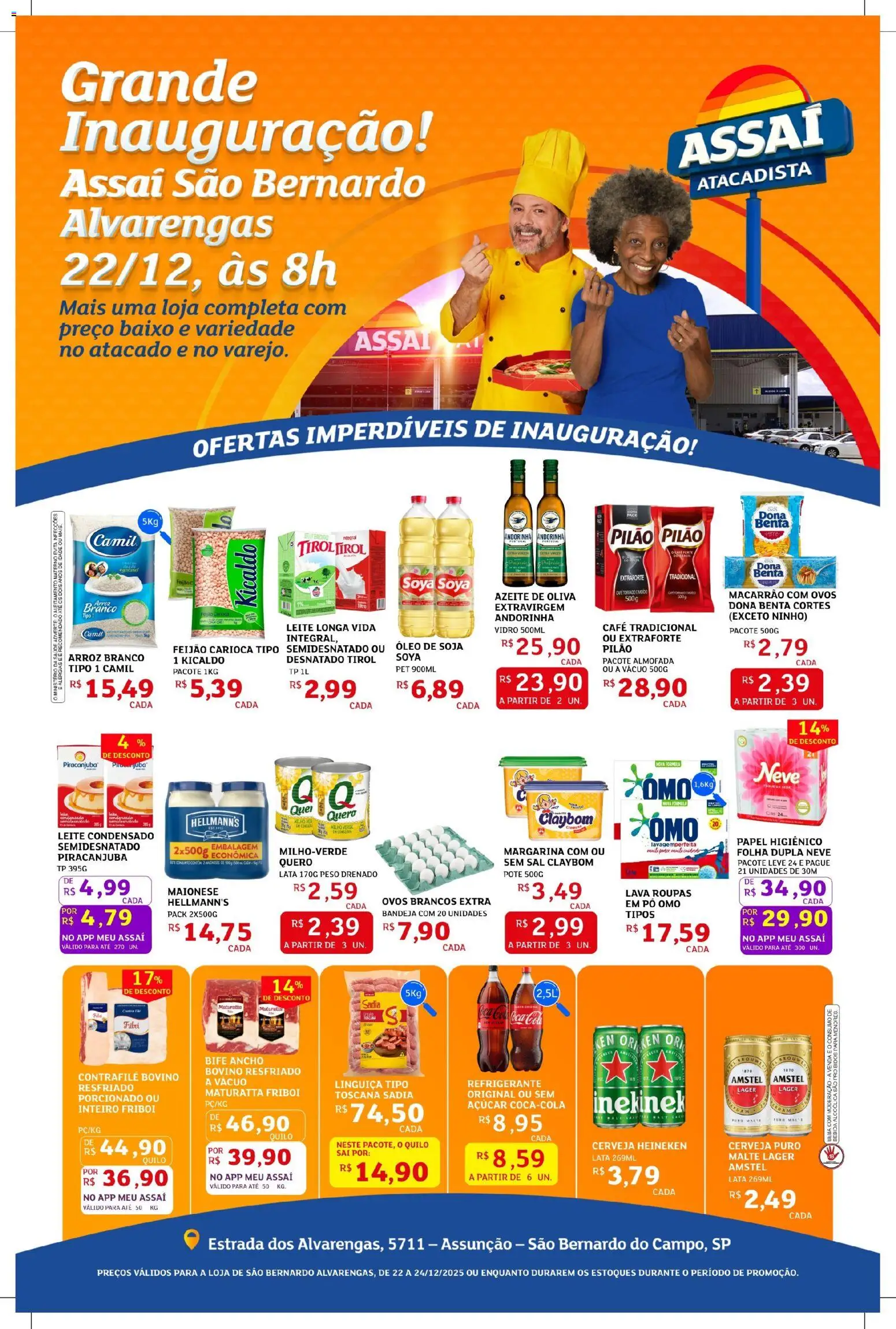 Assaí Atacadista Folheto - válido de 22.12.2025 | Página: 1 | Produtos: Óleo, Roupas, Heineken, Papel higiênico