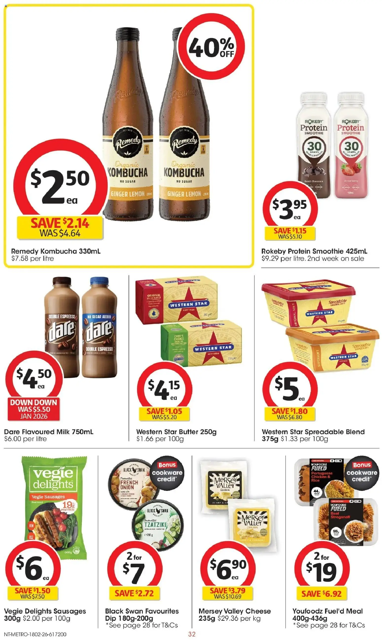 Coles catalogue - valid from 18.02.2026 | Page: 32 | Products: Butter, Coffee, Chocolate, Beef