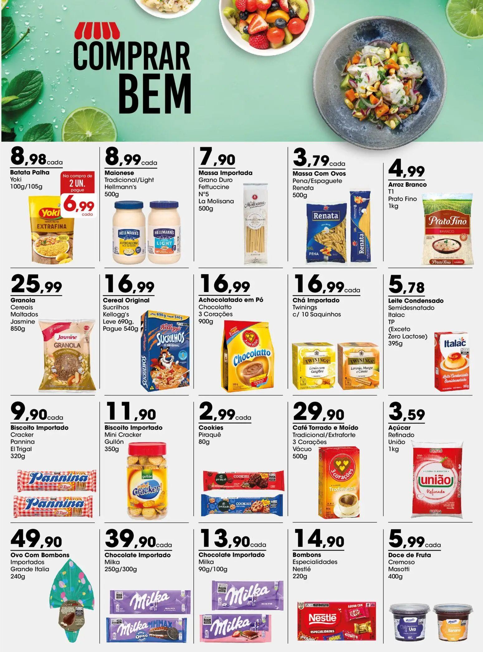 Zaffari Folheto - válido de 02.03.2026 | Página: 1 | Produtos: Gengibre, Ovos, Chocolate, Batata palha