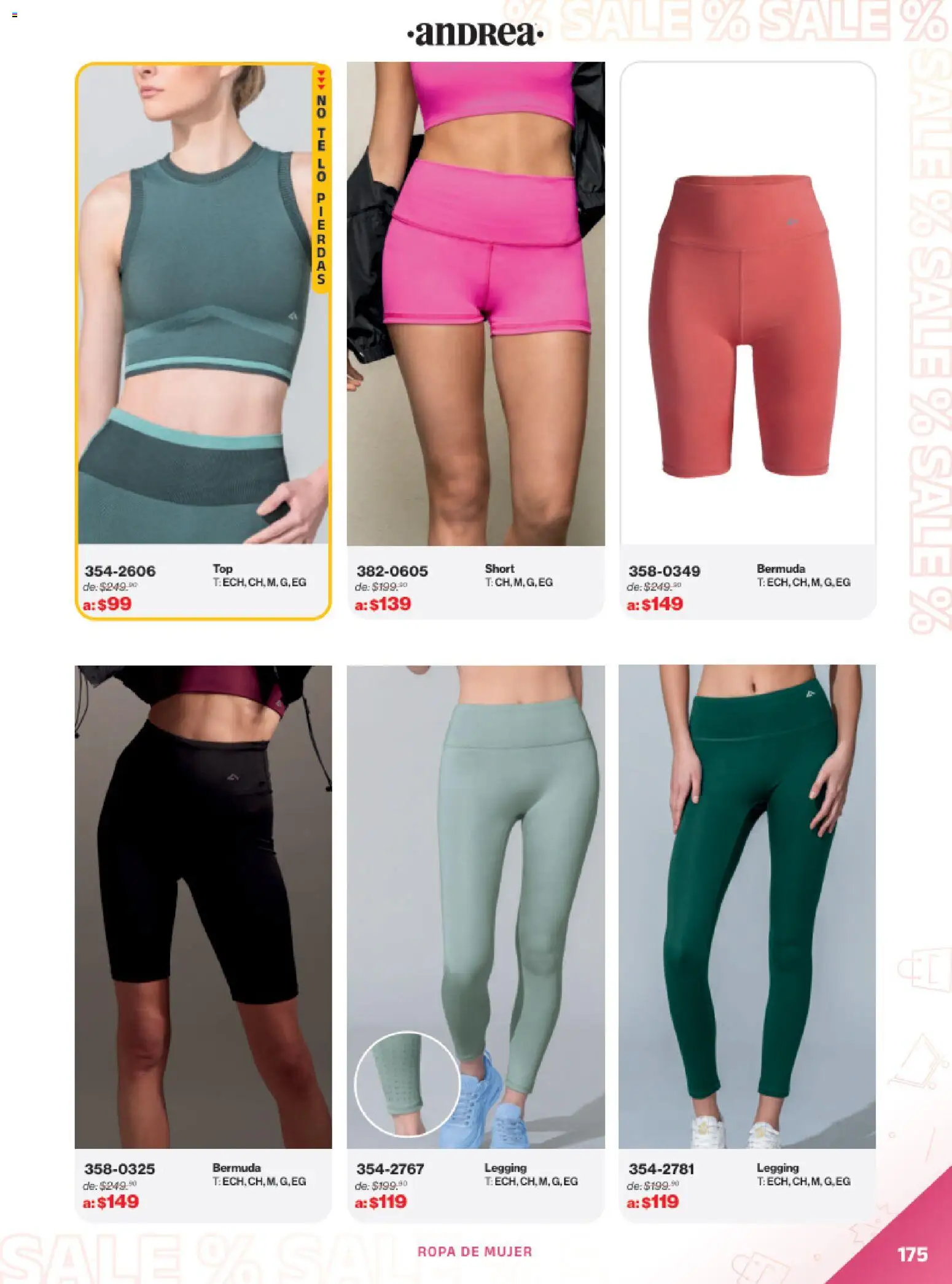 Nuevas ofertas de Andrea válidas en toda la República Mexicana desde el 21.12.2025. ¡Encuentra las mejores ofertas en Andrea catálogo Outlet! | Página: 175 | Productos: Sal, Ropa, Bermuda