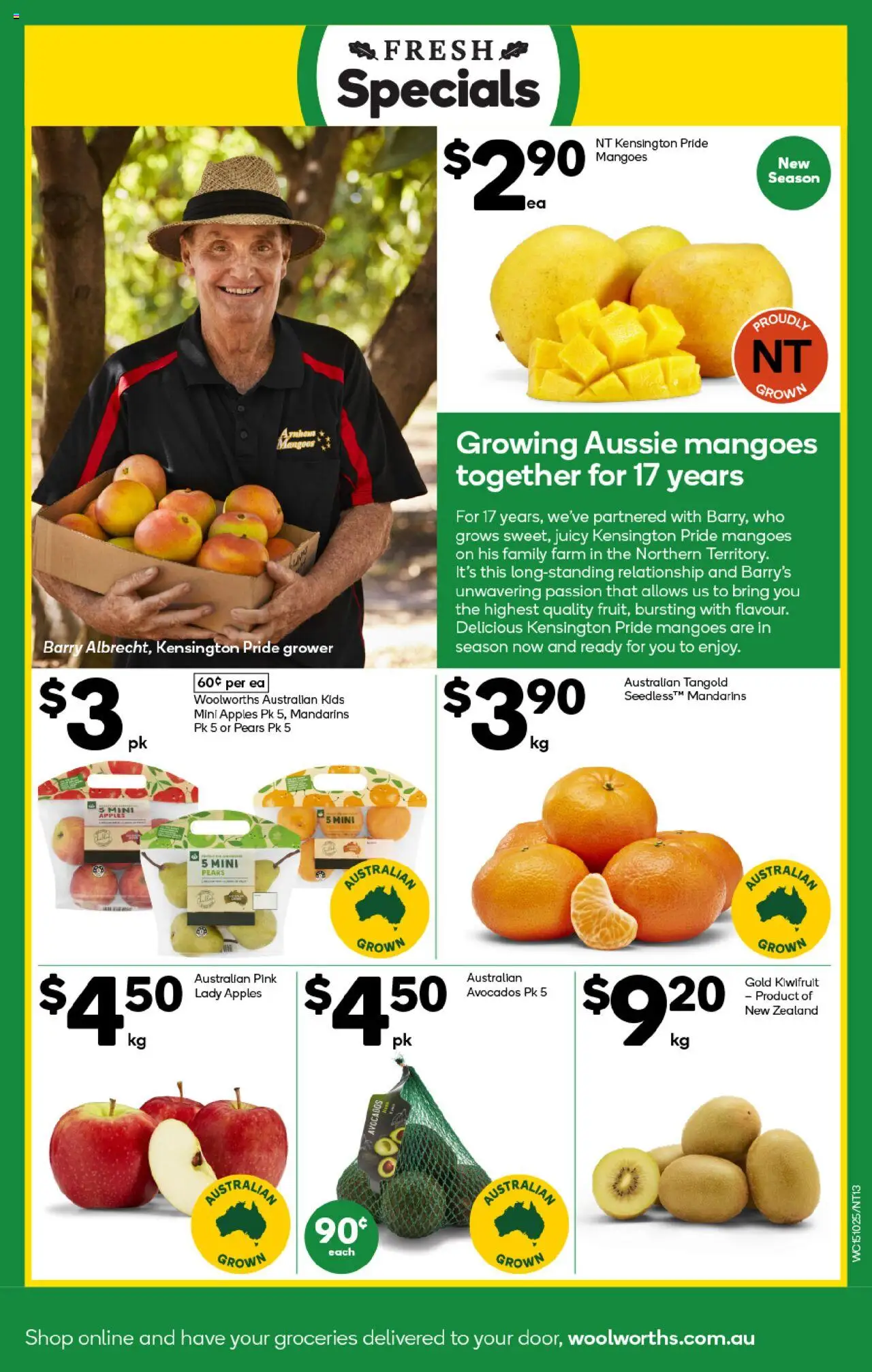 Woolworths catalogue - valid from 15.10.2025 | Page: 13 | Products: Apples, Kiwifruit, Mandarins