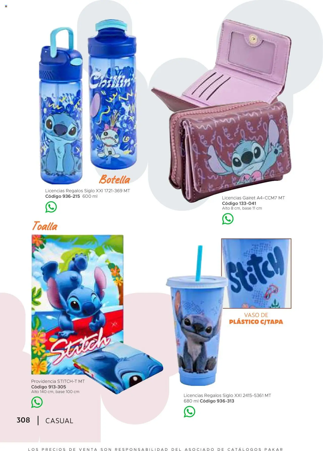 Nuevas ofertas de SC Pakar válidas en toda la República Mexicana desde el 24.07.2025. ¡Encuentra las mejores ofertas en SC Pakar - Catálogo Casual otoño / invierno! | Página: 308 | Productos: Toalla, Botella