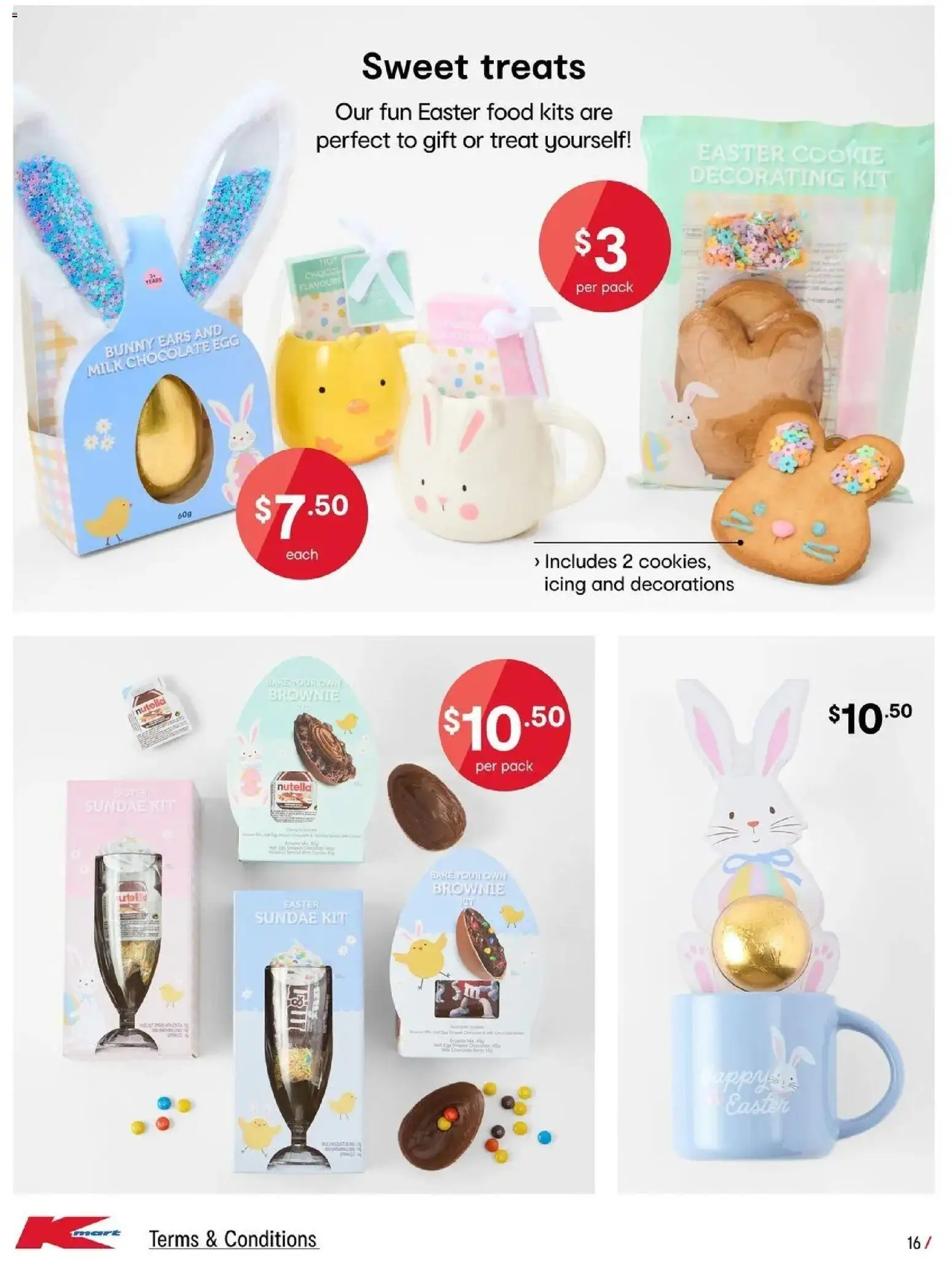 Kmart catalogue - valid from 26.03.2026 | Page: 16 | Products: Kits, Milk, Chocolate, Nutella