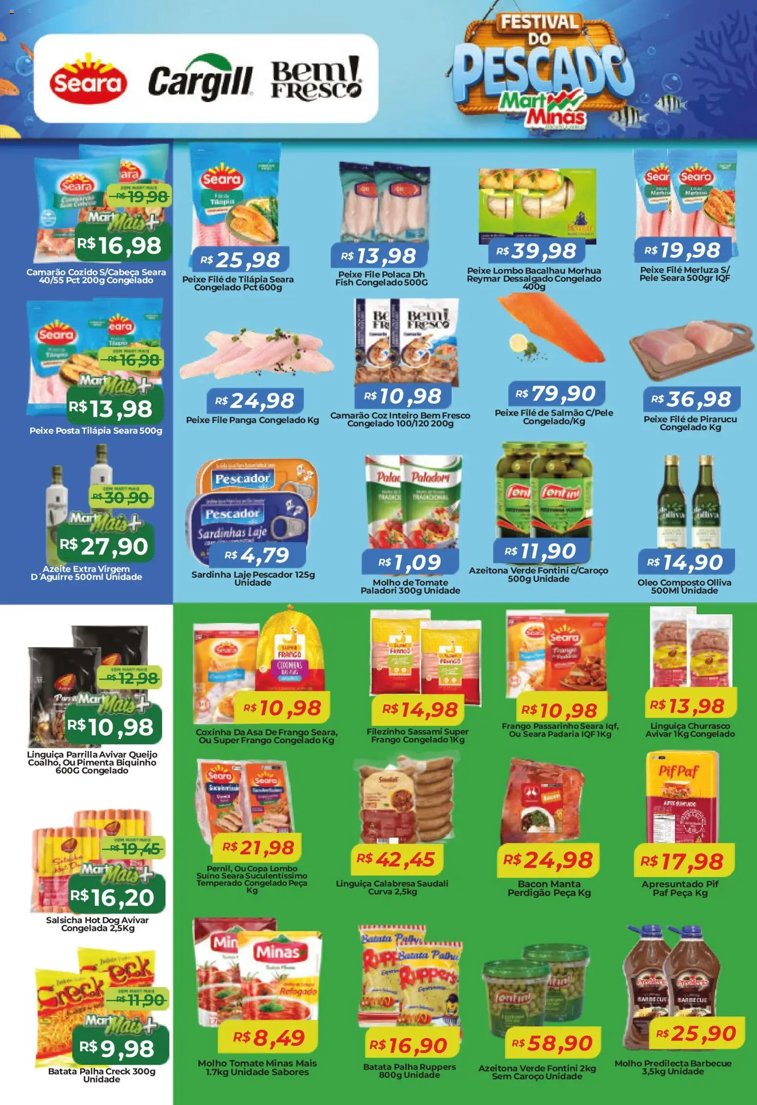 Mart Minas Folheto - válido de 05.03.2026 | Página: 3 | Produtos: Salsicha, Lombo, Copa, Azeite