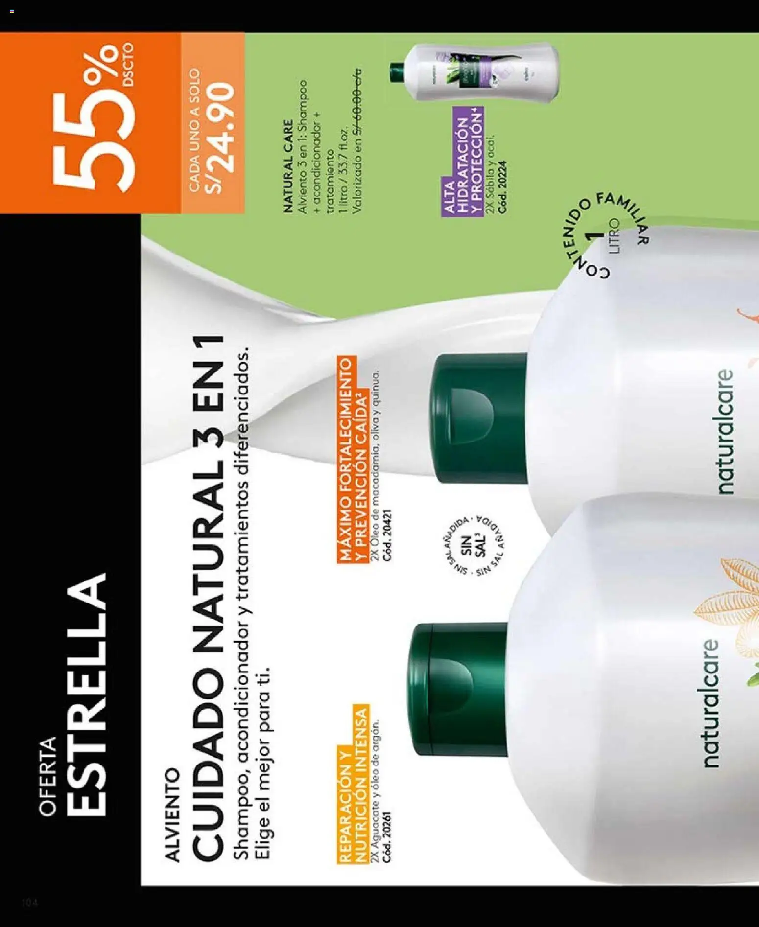 Catálogo Ésika válido desde 27.12.2025 | Página: 104 | Productos: Shampoo, Acondicionador