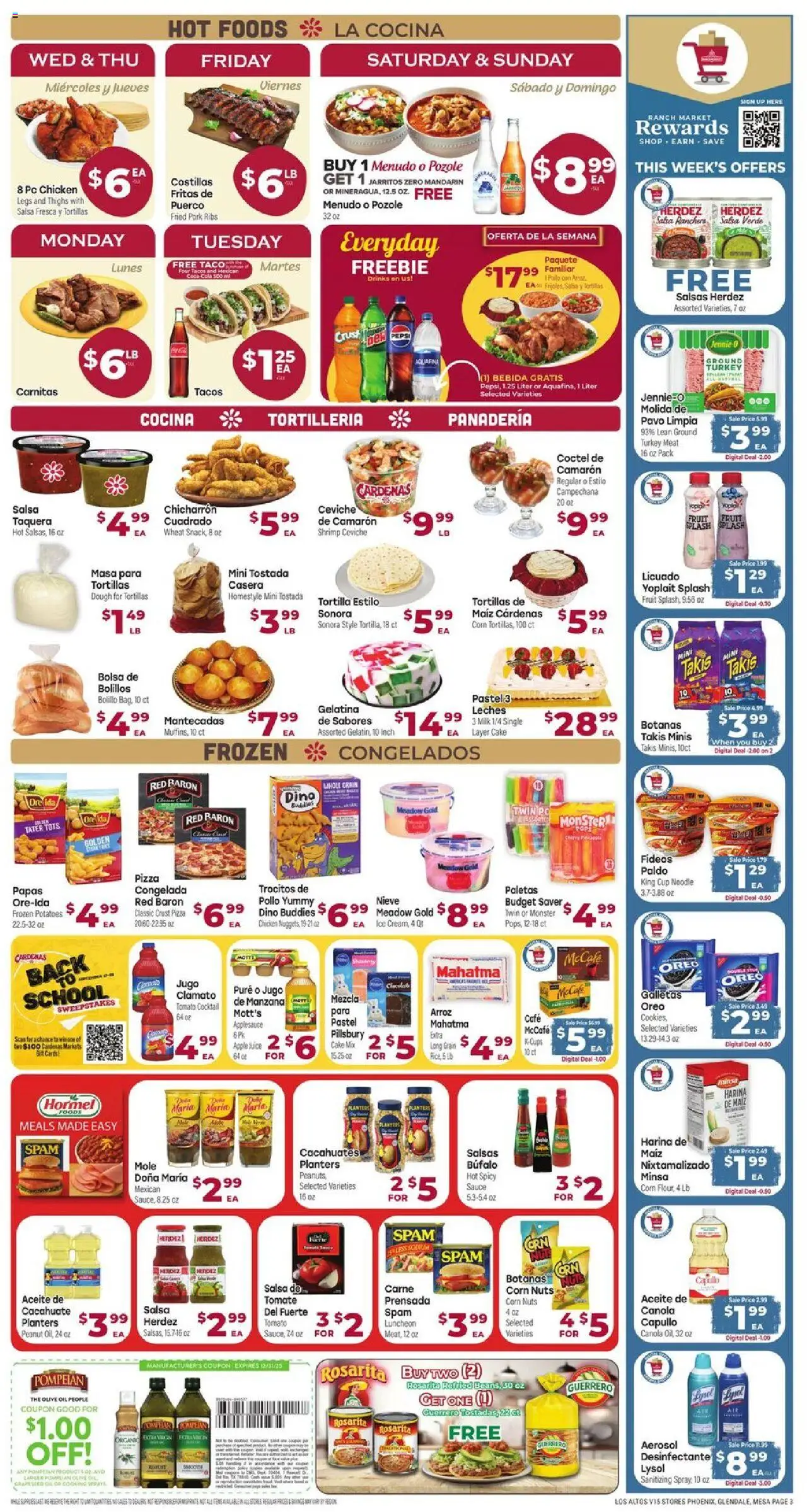Cardenas Weekly Ad - AZ - valid from 17.09.2025 | Page: 3 | Products: Milk, Oil, Rice, Potatoes