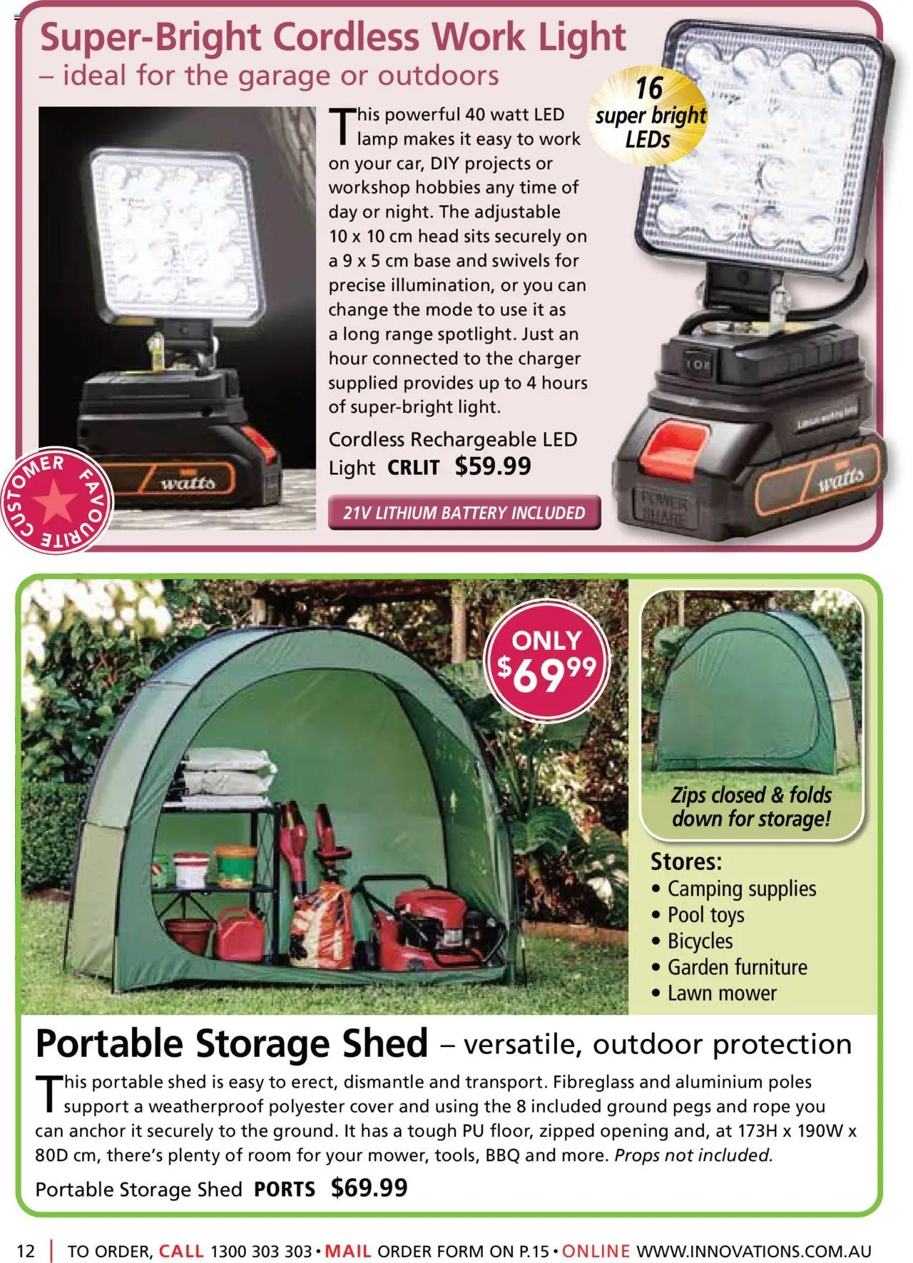 Innovations catalogue - valid from 27.08.2025 | Page: 12 | Products: Garden furniture, Battery, Charger, Light
