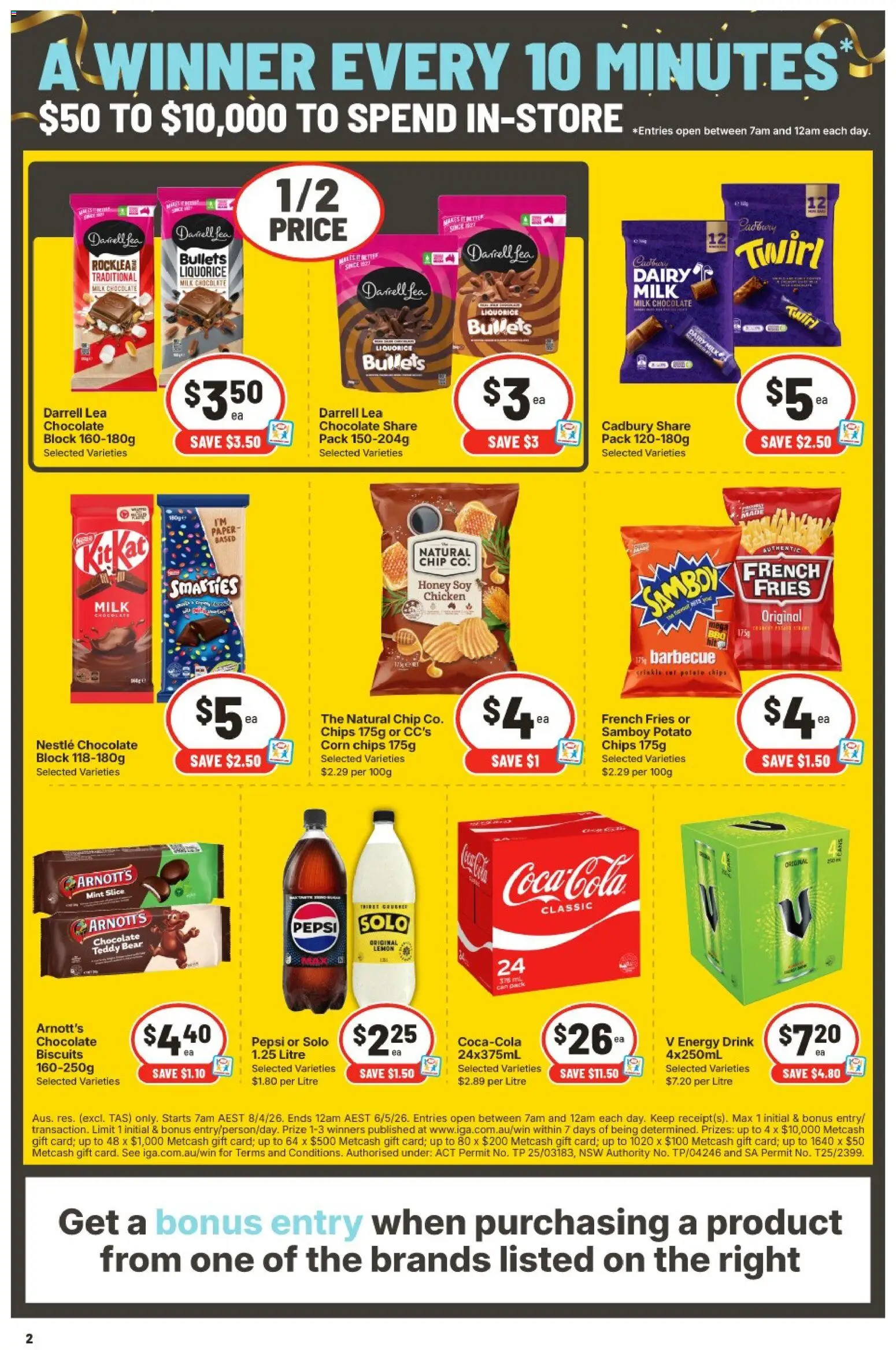 IGA catalogue - valid from 29.04.2026 | Page: 2 | Products: Dairy, Energy drink, Biscuits, Lemon