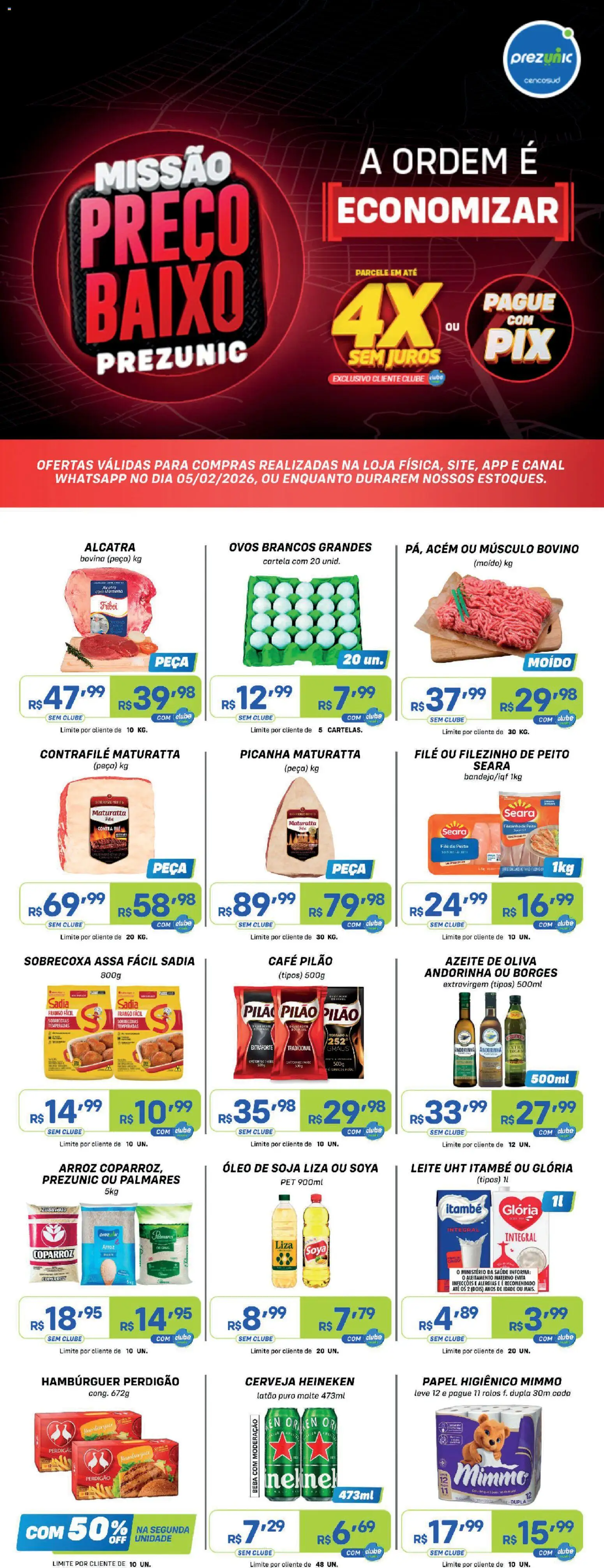 Prezunic Folheto - válido de 05.02.2026 | Página: 1
