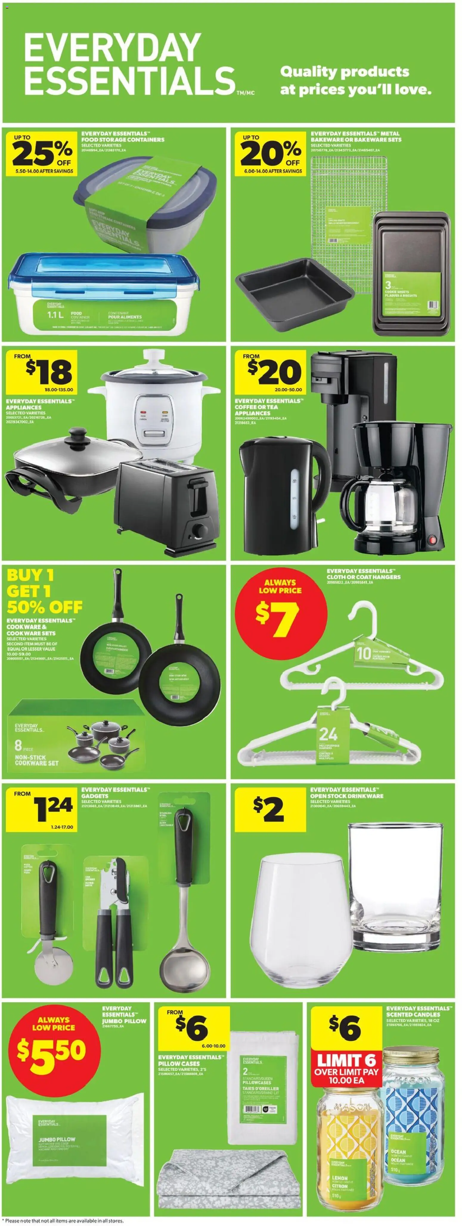 Real Canadian Superstore flyer valid from 30.04.2026 | Page: 17 | Products: Tea, Cutter, Pillow, Coat