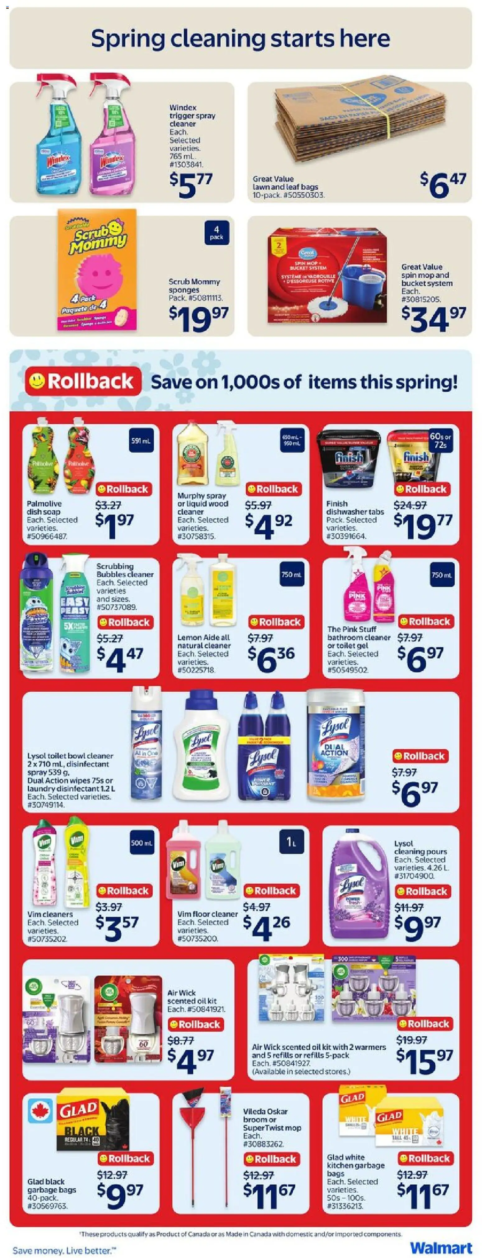 Walmart flyer valid from 26.03.2026 | Page: 21 | Products: Dishwasher, Soap, Oil