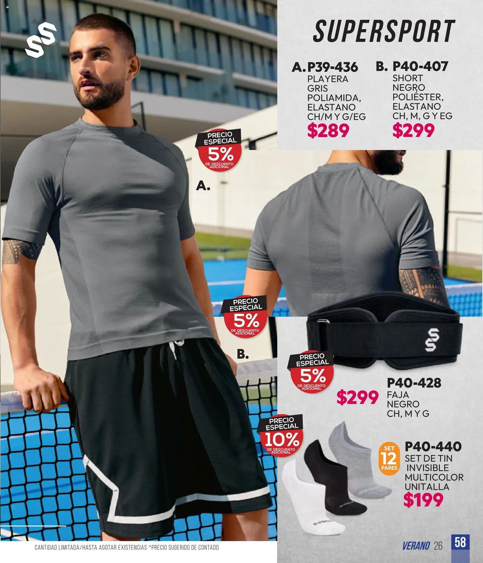 Nuevas ofertas de Cklass válidas en toda la República Mexicana desde el 28.04.2026. ¡Encuentra las mejores ofertas en Cklass catálogo Sportweek! | Página: 173 | Productos: Playera, Short, Faja