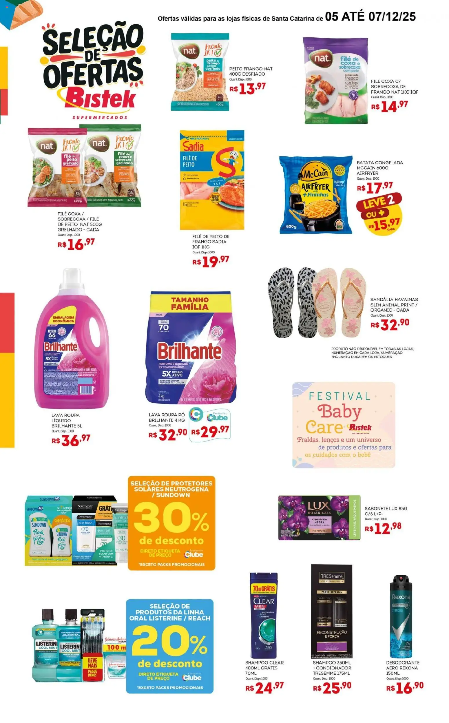 Bistek Supermercados Folheto - válido de 05.12.2025 | Página: 2 | Produtos: Shampoo, Óleo, Sabonete, Frango