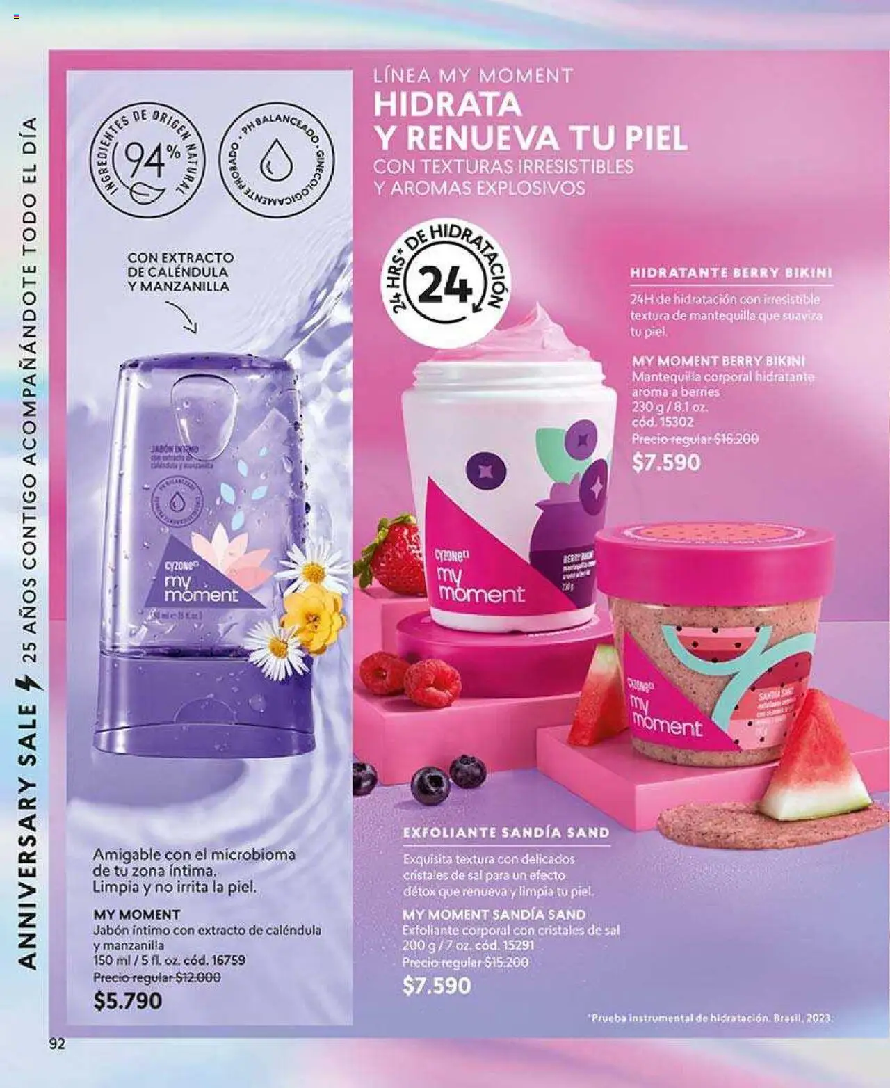 Catálogo CyZone Campaña 10 │ válido desde el 02.06.2025 | Página: 100 | Productos: Exfoliante corporal, Bikini, Jabón, Sandía