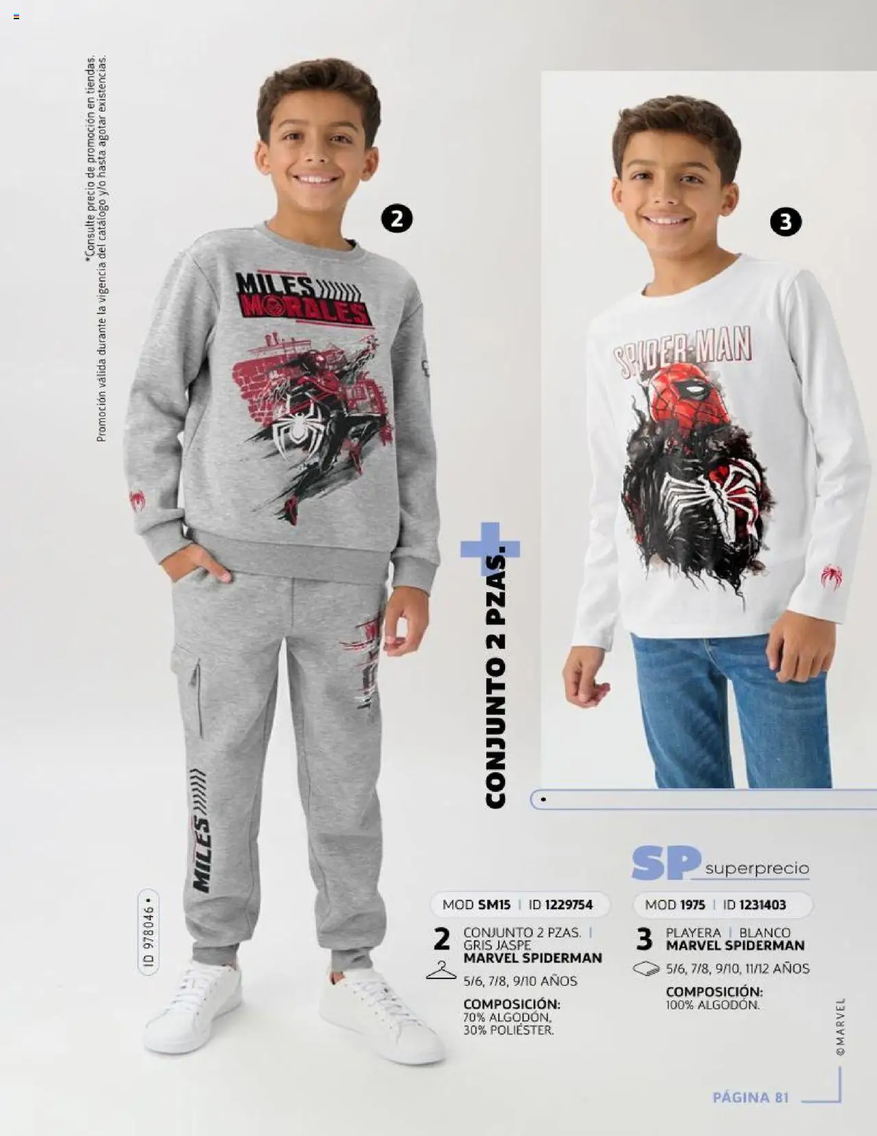 Nuevas ofertas de Price Shoes válidas en toda la República Mexicana desde el 15.10.2025. ¡Encuentra las mejores ofertas en Price Shoes Catálogo Licencias otoño / invierno ! | Página: 81 | Productos: Playera, Conjunto