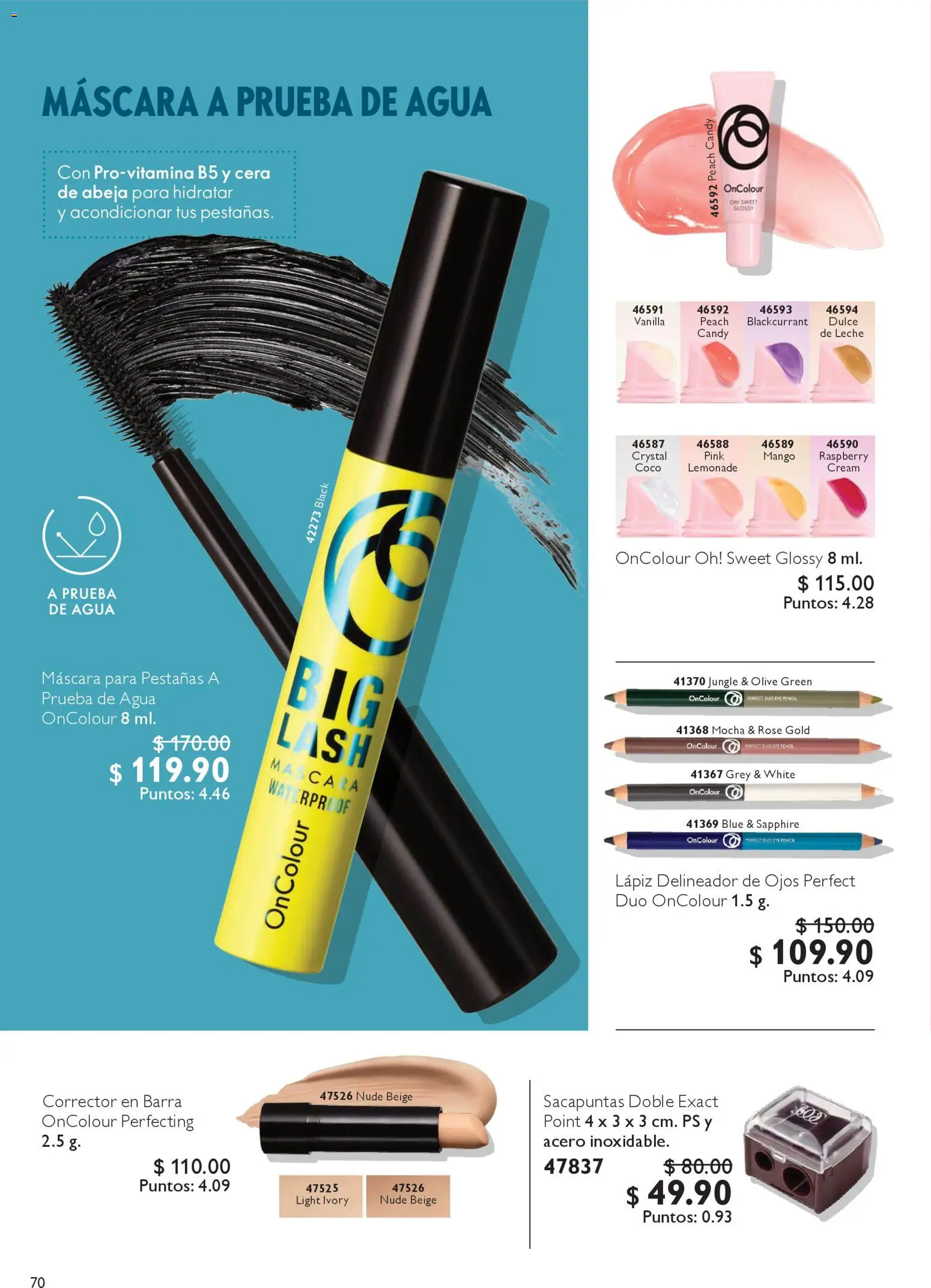 Nuevas ofertas de Oriflame válidas en toda la República Mexicana desde el 06.12.2025. ¡Encuentra las mejores ofertas en Oriflame campaña 12 2025! | Página: 70 | Productos: Sacapuntas, Máscara, Delineador de ojos, Delineador