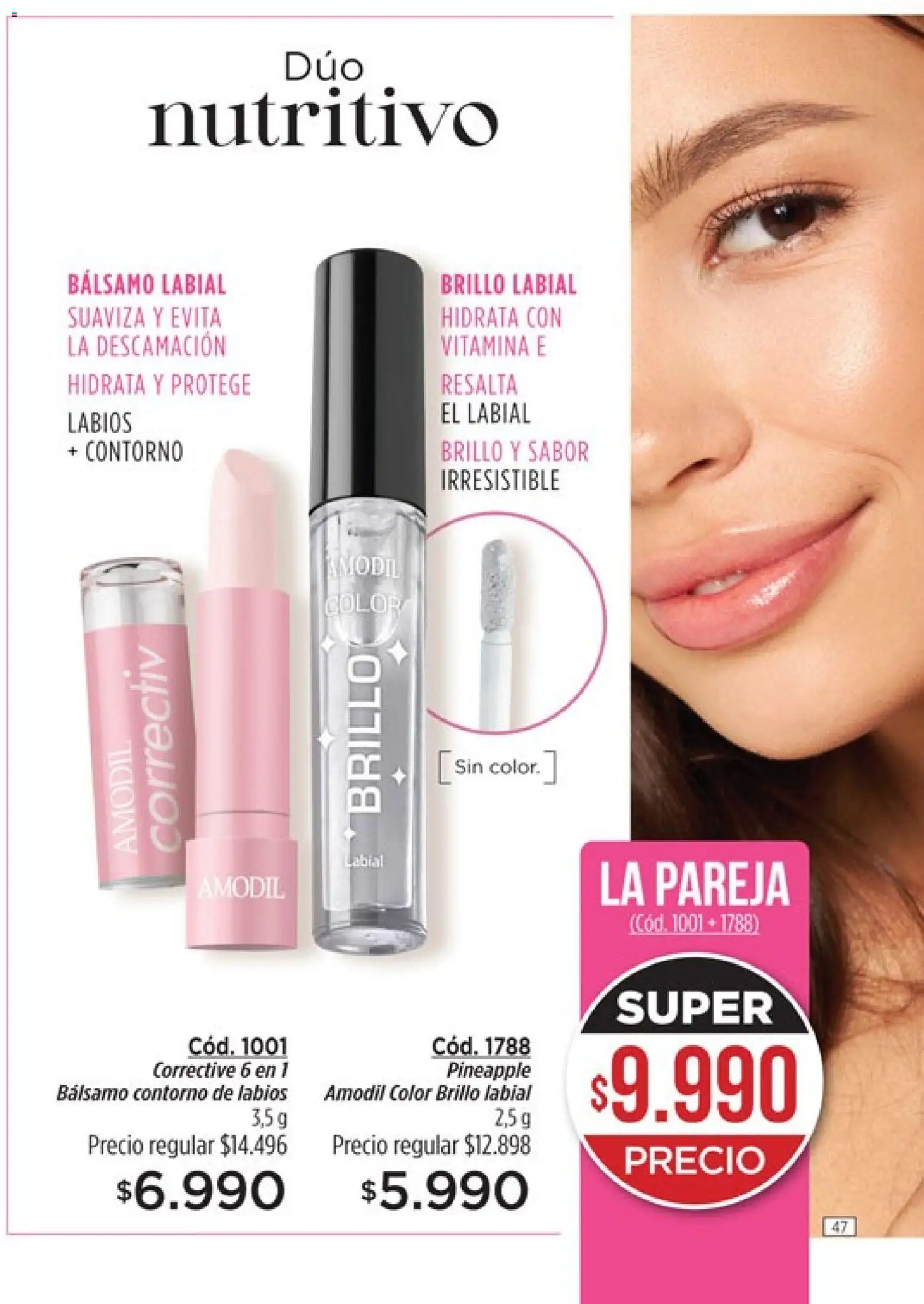 Catálogo Amodil Campaña 2 │ válido desde el 01.02.2026 | Página: 47 | Productos: Contorno, Brillo, Bálsamo