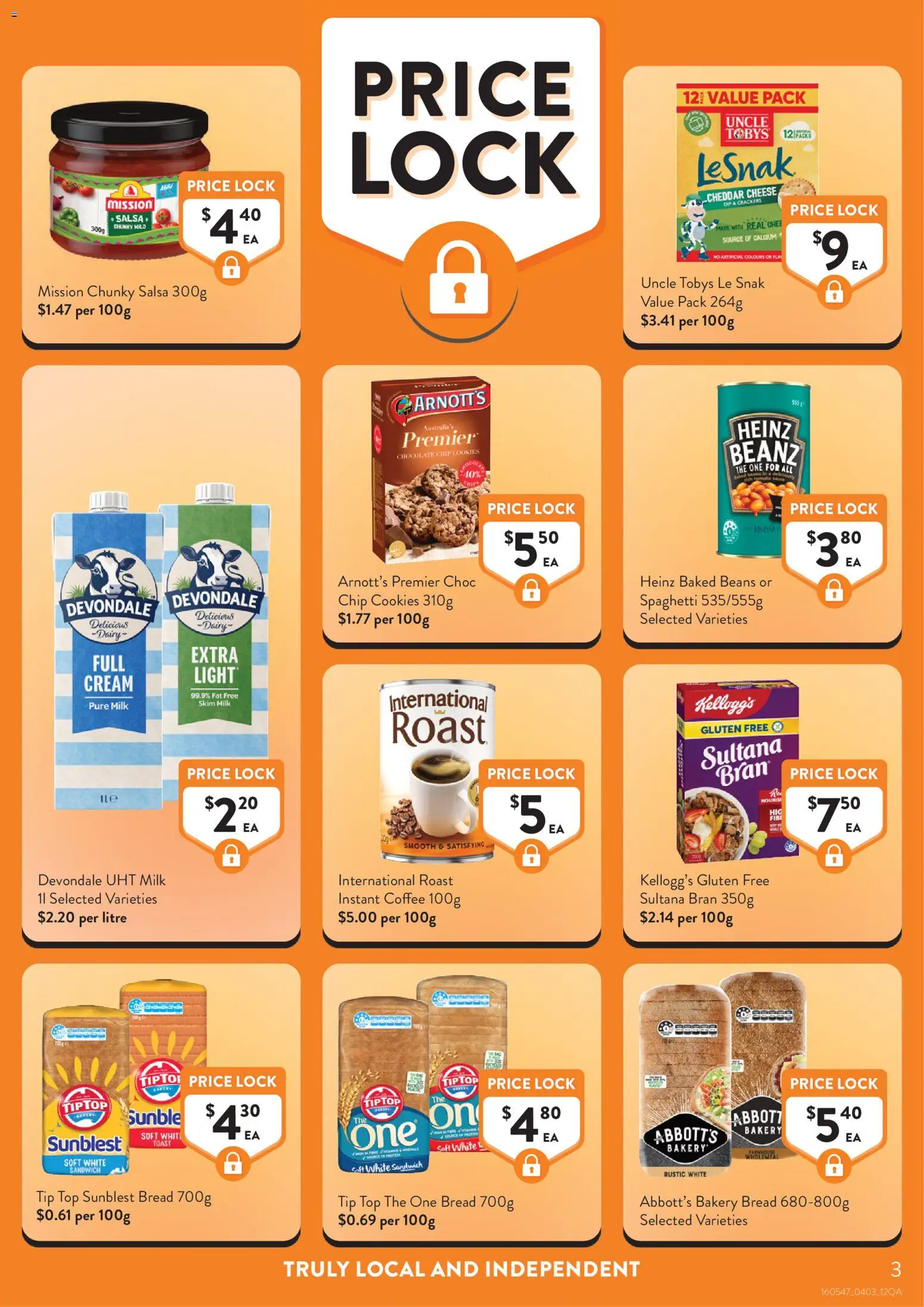 Foodworks catalogue - valid from 04.03.2026 | Page: 3 | Products: Crackers, Milk, Cheese, Coffee