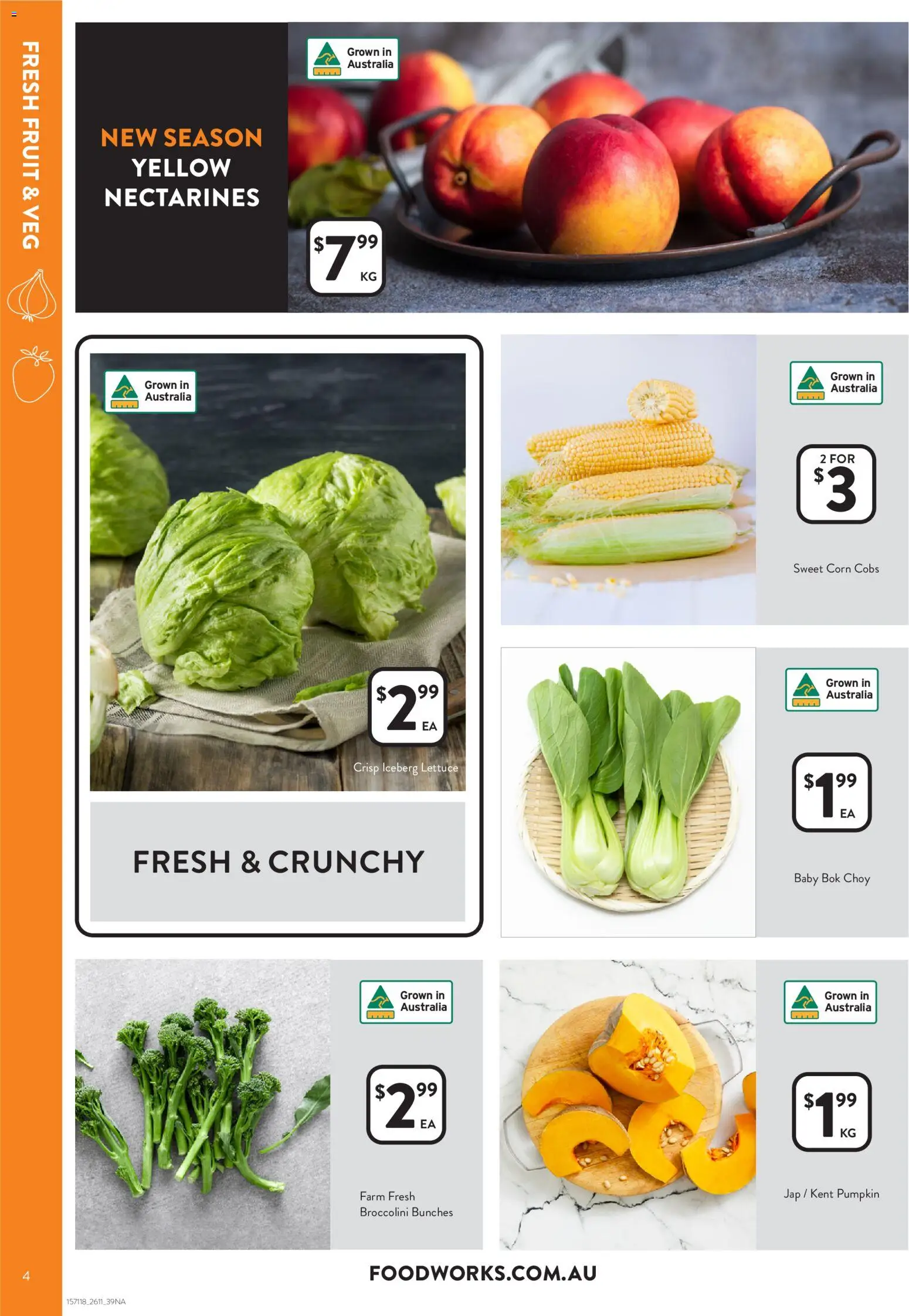 Foodworks catalogue - valid from 26.11.2025 | Page: 4 | Products: Lettuce, Pumpkin