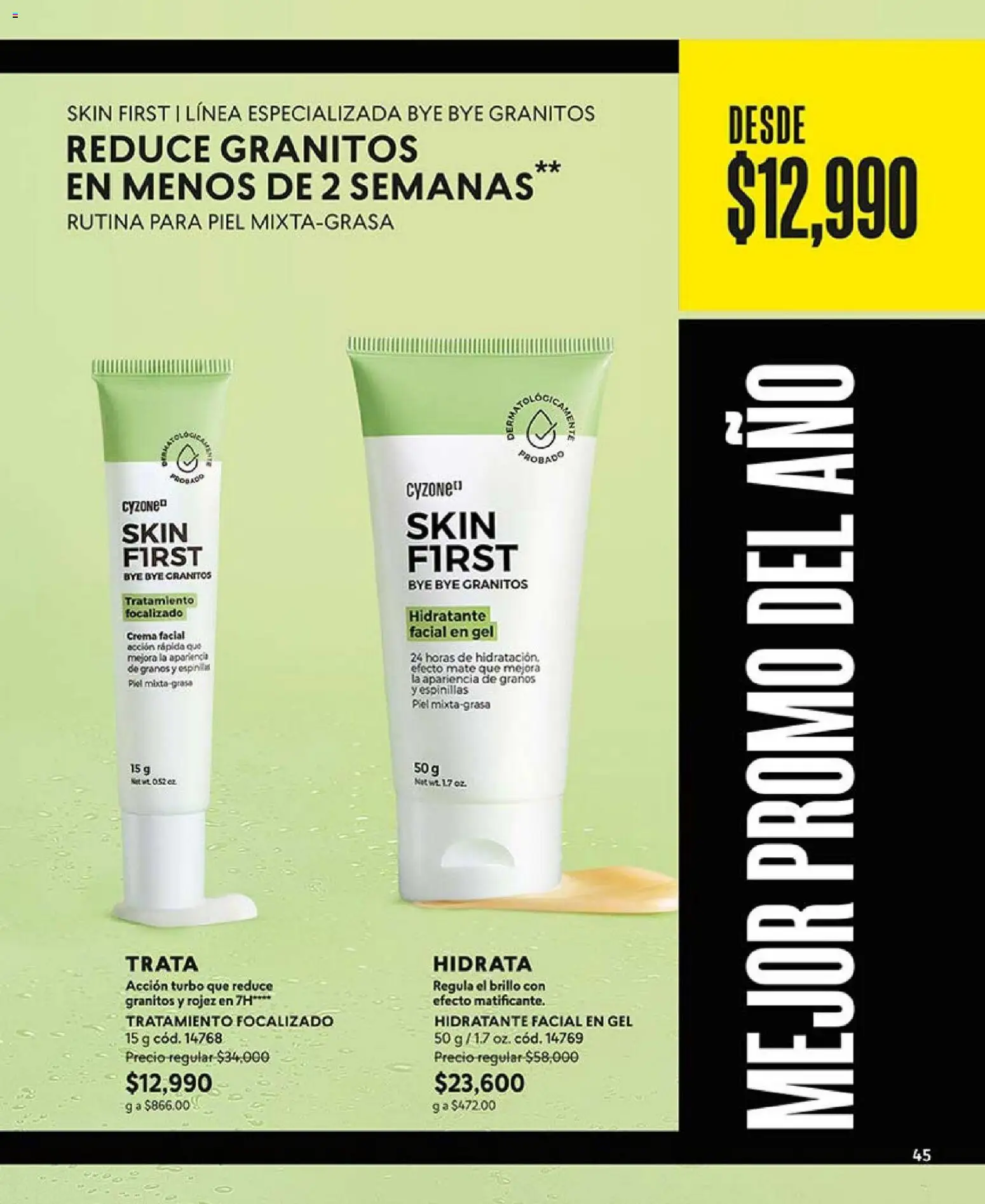 CyZone revista - valida desde el 01.01.2026 | Página: 45 | Productos: Crema, Brillo