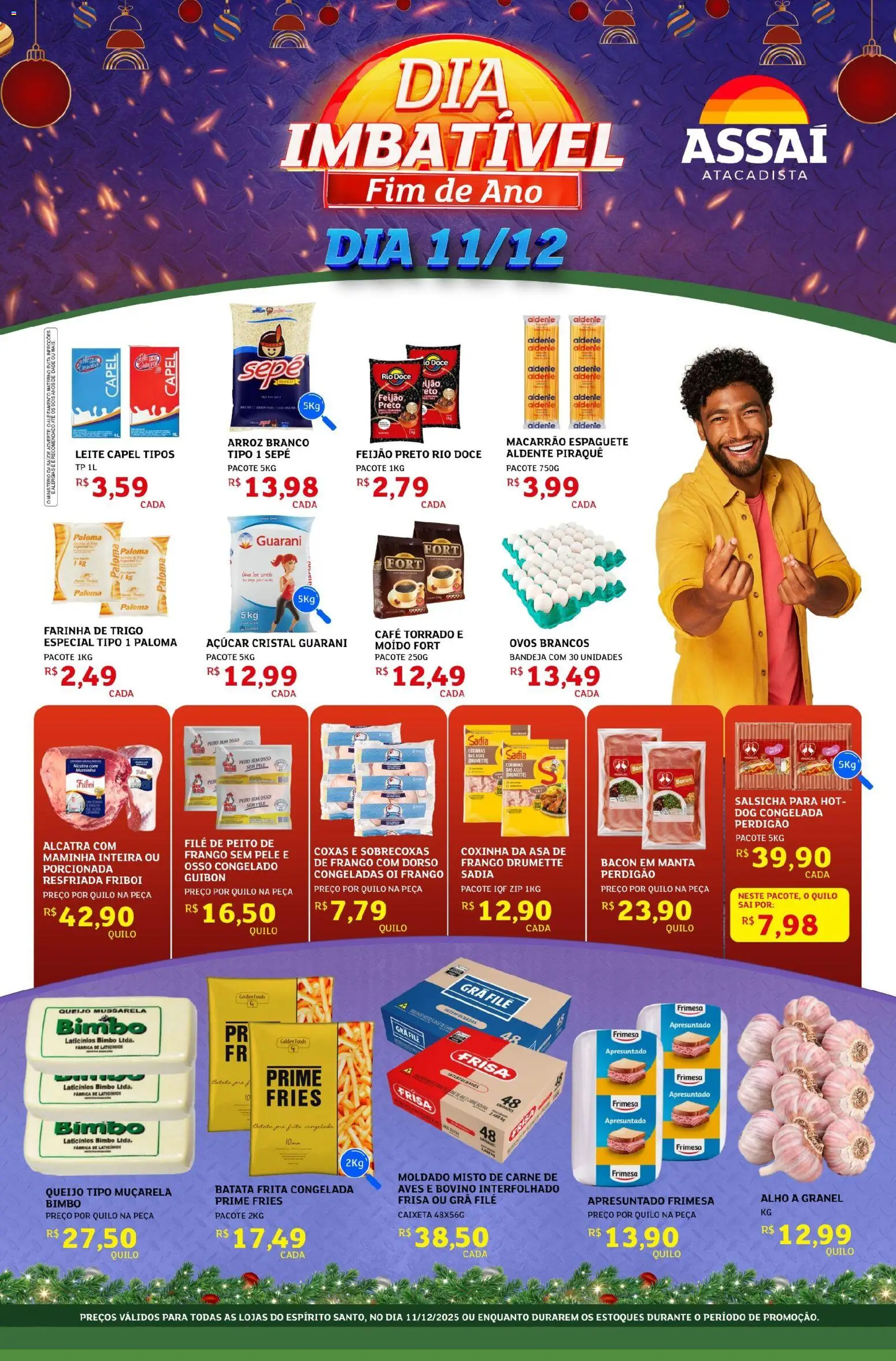 Assaí Atacadista Folheto - válido de 11.12.2025 | Página: 1 | Produtos: Alcatra, Ovos, Batata, Frango