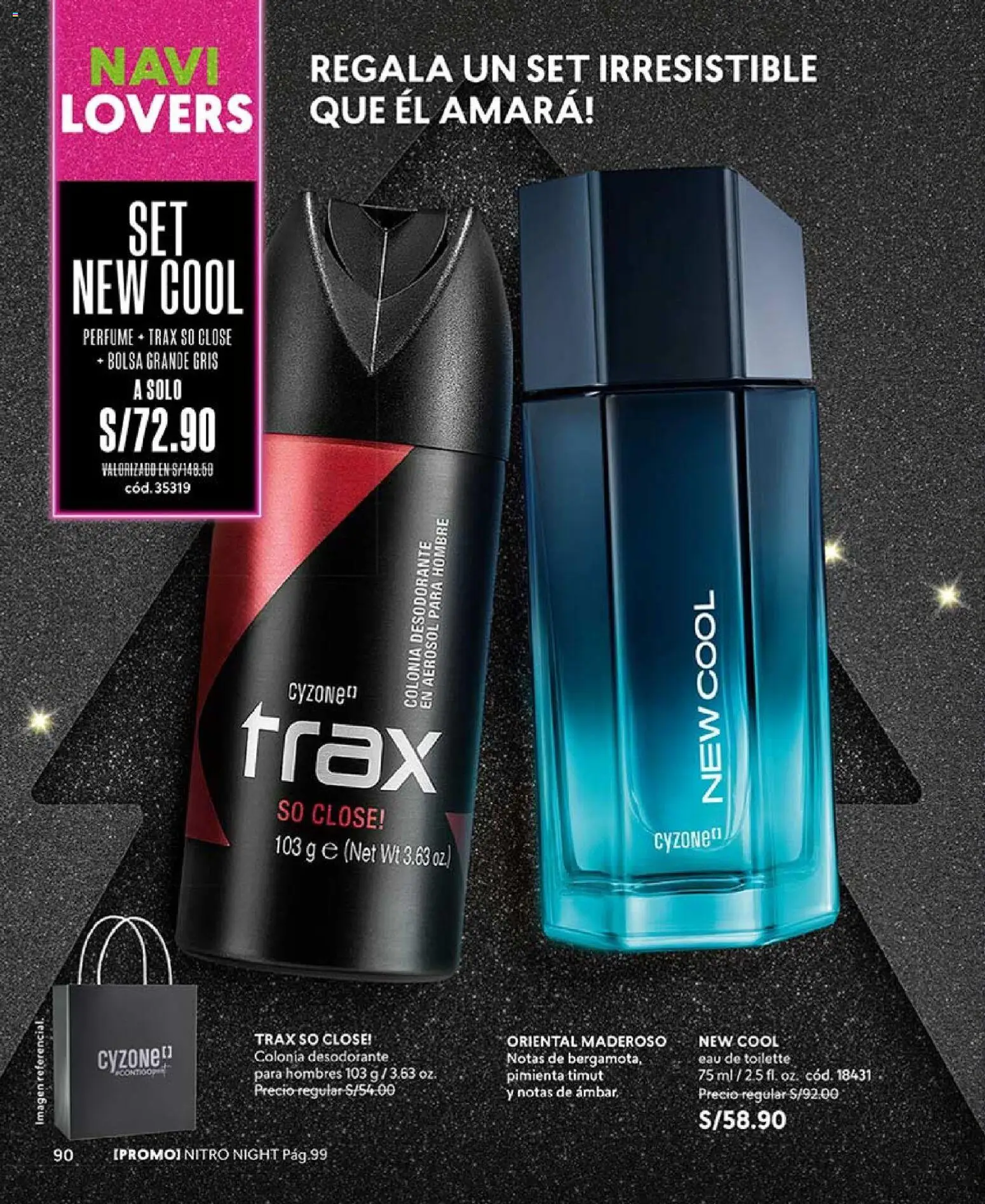 Catálogo CyZone válido desde 14.11.2025 | Página: 102 | Productos: Desodorante, Bolsa, Perfume, EAU de Toilette