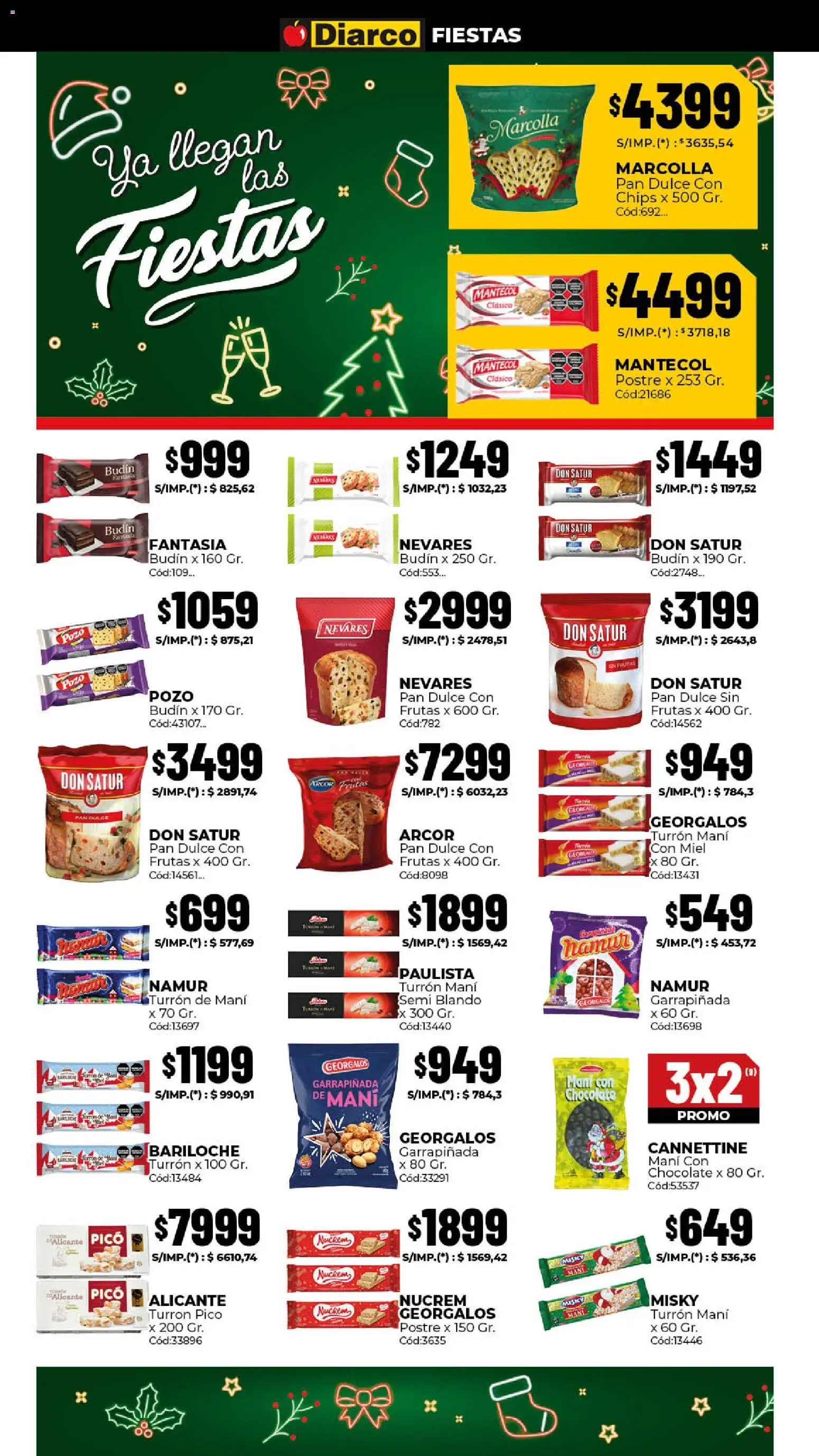 Diarco ofertas │ válido desde el 15.12.2025 | Página: 6 | Productos: Pico, Budín, Mani, Turrón