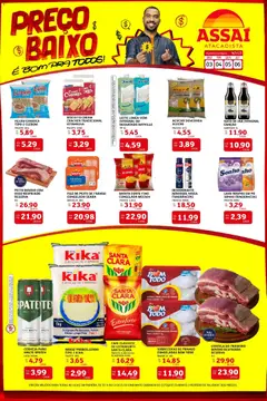 Encarte Assaí Atacadista - PB - Pré-Visualização do folheto da loja Assaí Atacadista, válido de 03.11.2025 | Página: 1 | Produtos: Biscoito, Arroz, Bebida, Frango