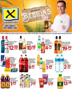 X Supermercados - Ofertas Festival de Bebidas - Pré-Visualização do folheto da loja X Supermercados, válido de 28.08.2025