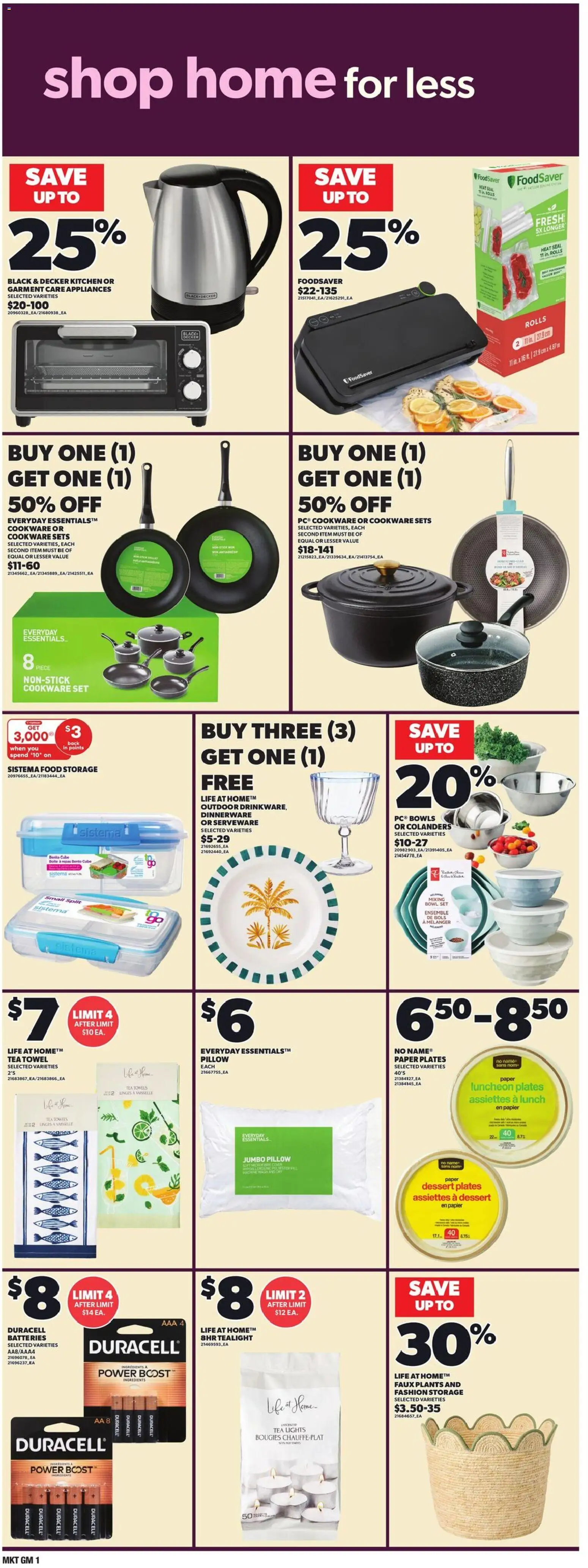 Loblaws flyer valid from 16.04.2026 | Page: 21 | Products: Tea, Pillow