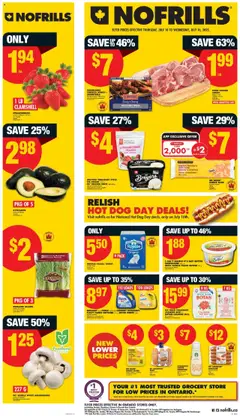 Preview of No Frills weekly flyer / circulaire from shop No Frills valid from 10.07.2025
