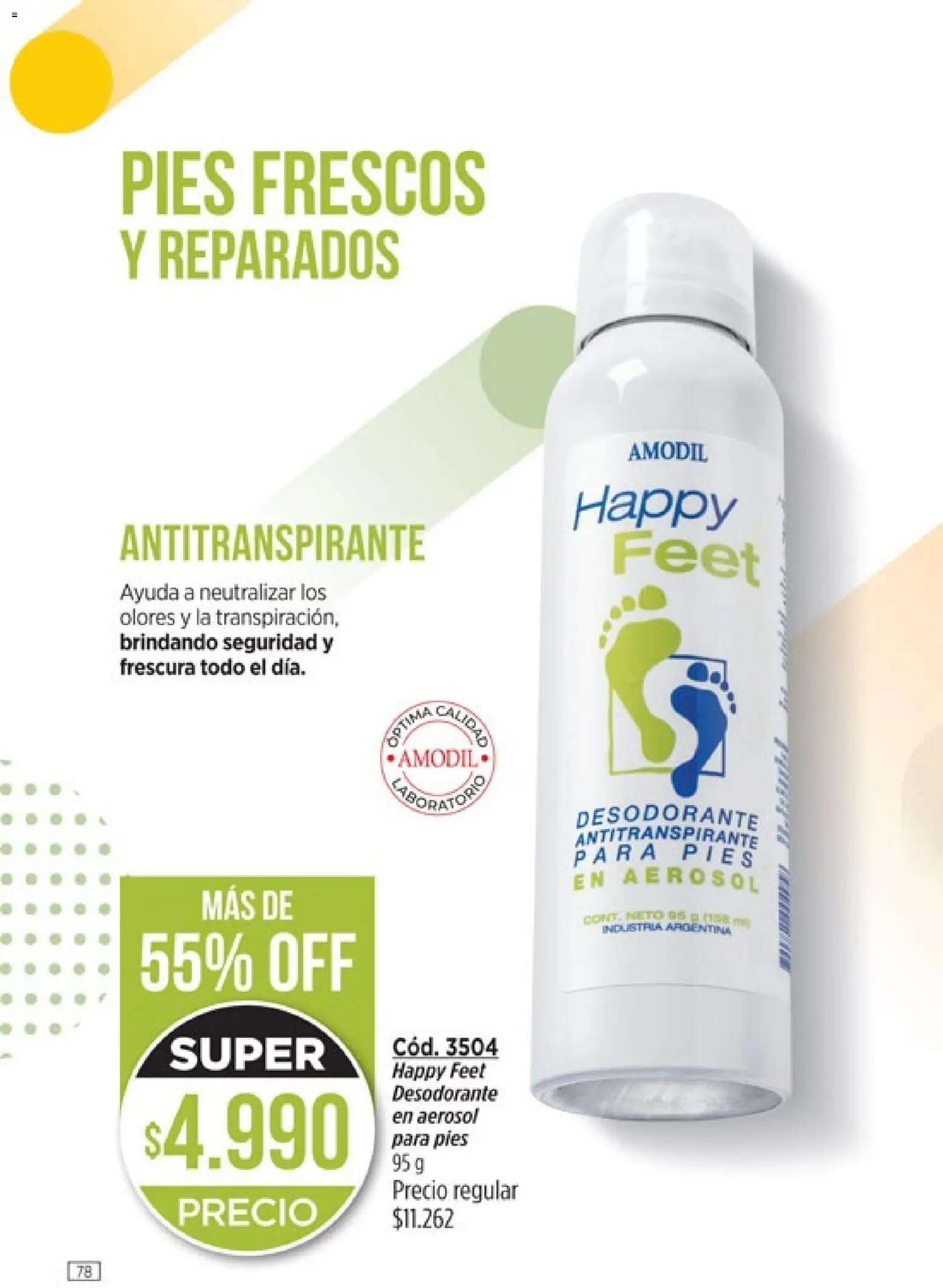 Catálogo Amodil Campaña 1/2026 │ válido desde el 01.01.2026 | Página: 78 | Productos: Desodorante, Antitranspirante