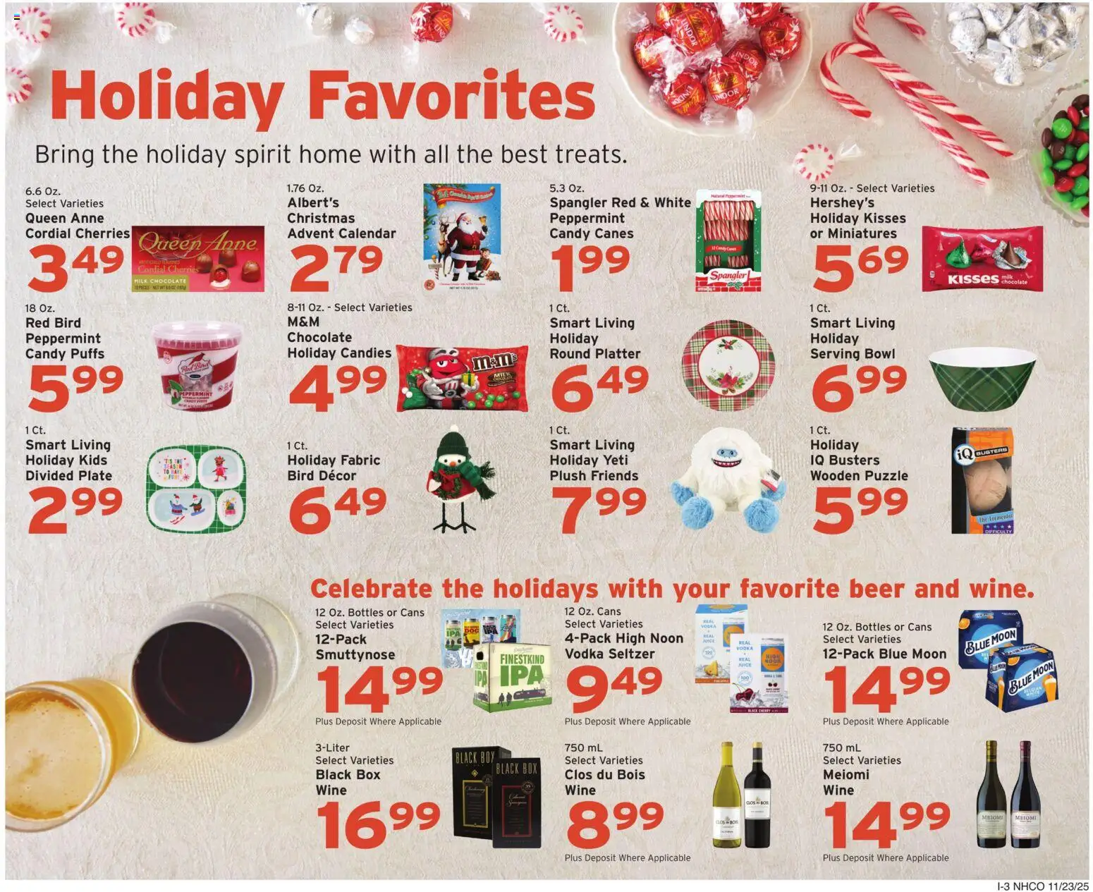 Hannaford Weekly Ad - valid from 23.11.2025 | Page: 11 | Products: Milk, Juice, Wine, Vodka