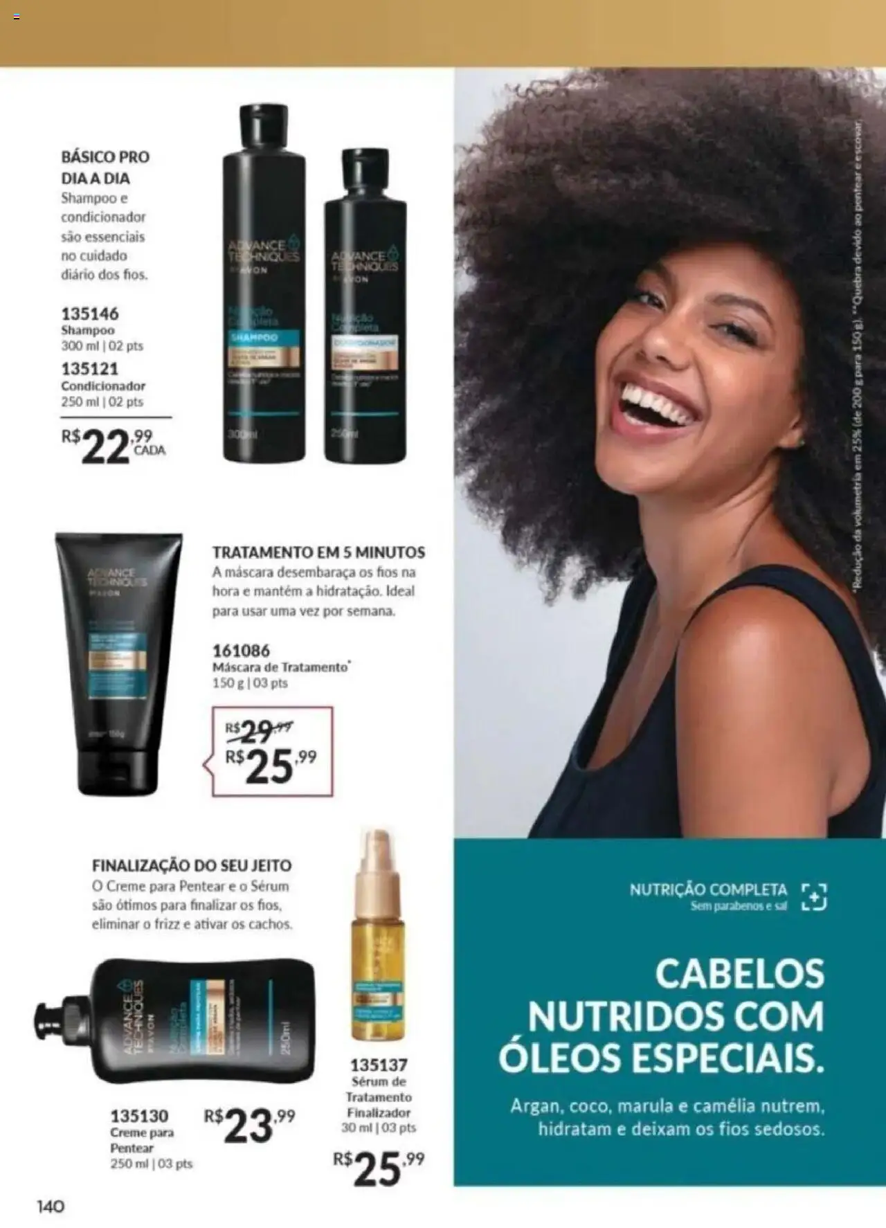 Avon Folheto - válido de 26.09.2025 | Página: 304 | Produtos: Shampoo, Condicionador, Creme para pentear, Sal
