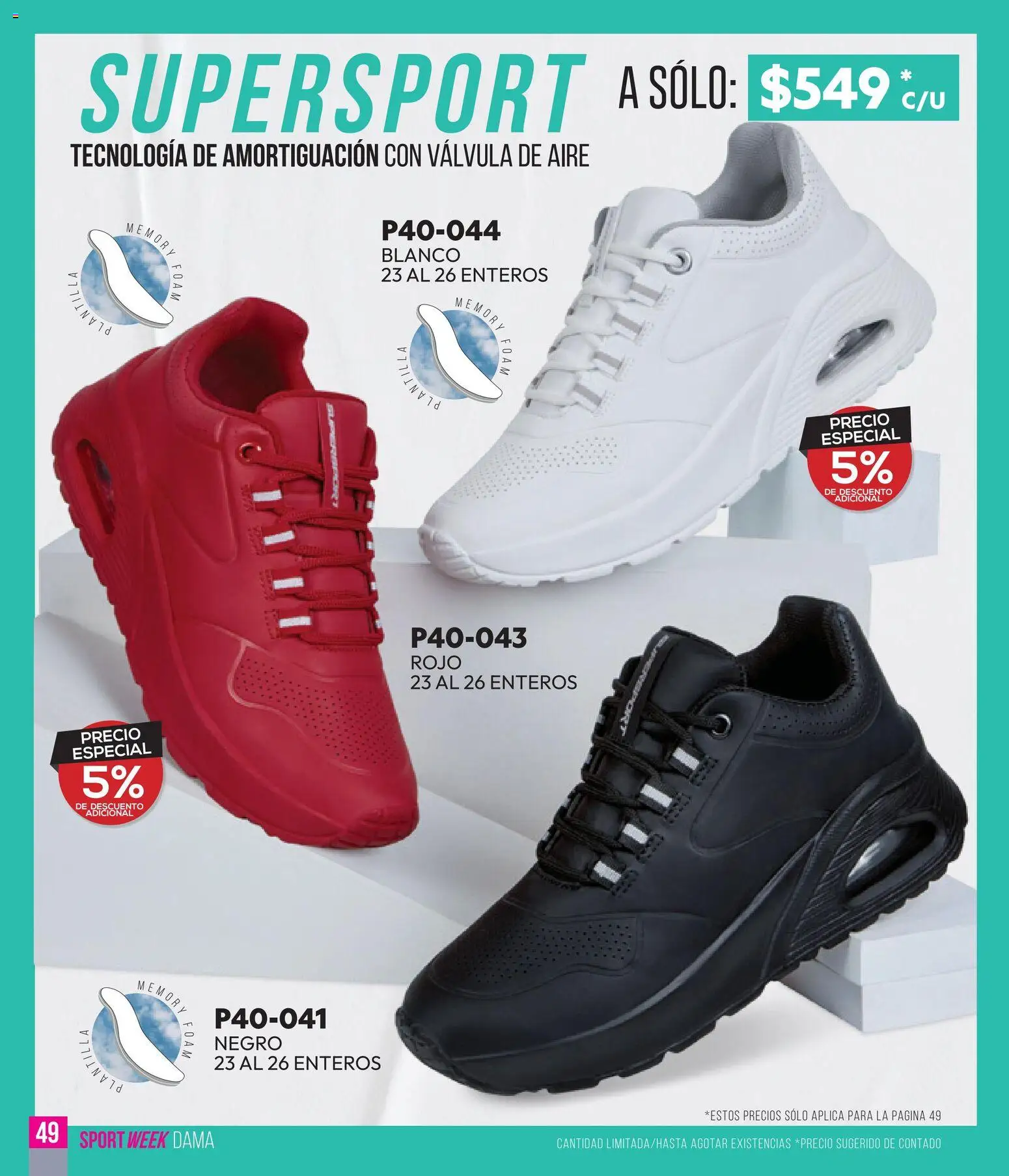 Nuevas ofertas de Cklass válidas en toda la República Mexicana desde el 28.04.2026. ¡Encuentra las mejores ofertas en Cklass catálogo Sportweek! | Página: 50 | Productos: Válvula