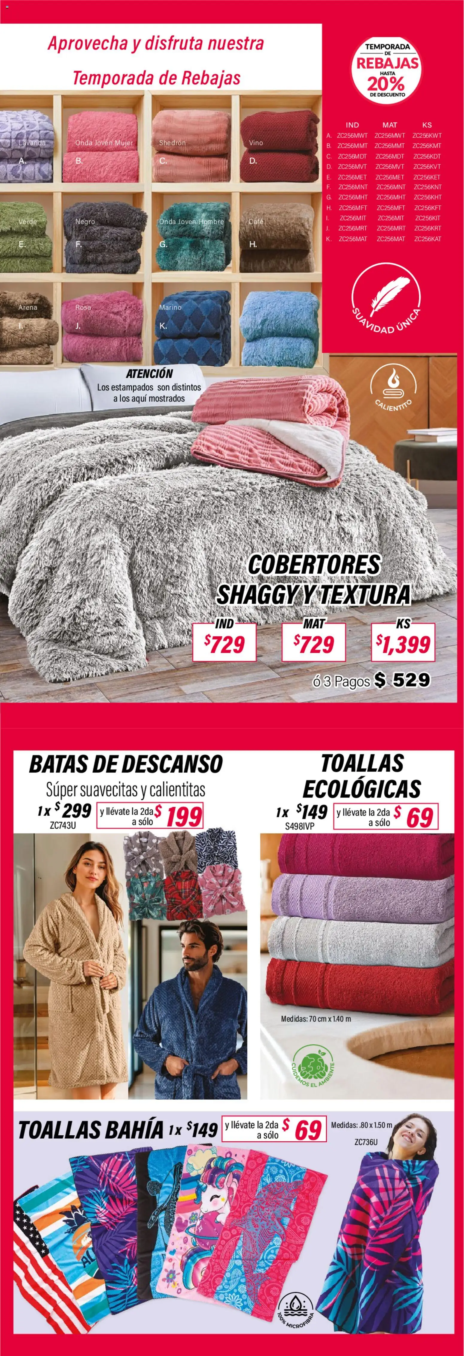 Nuevas ofertas de Colchas Concord válidas en toda la República Mexicana desde el 01.02.2026. ¡Encuentra las mejores ofertas en Colchas Concord catálogo! | Página: 198 | Productos: Café, Vino, Toallas