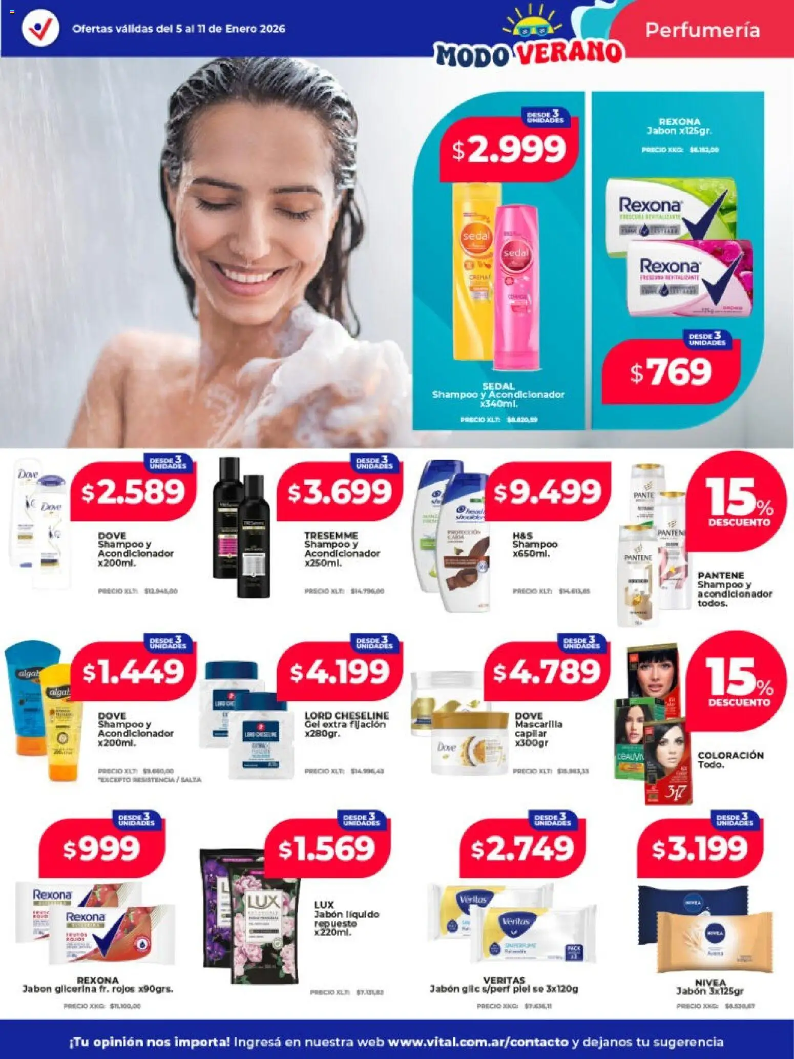 Vital - Ofertas │ válido desde el 05.01.2026 | Página: 2 | Productos: Mascarilla, Shampoo, Acondicionador, Jabón